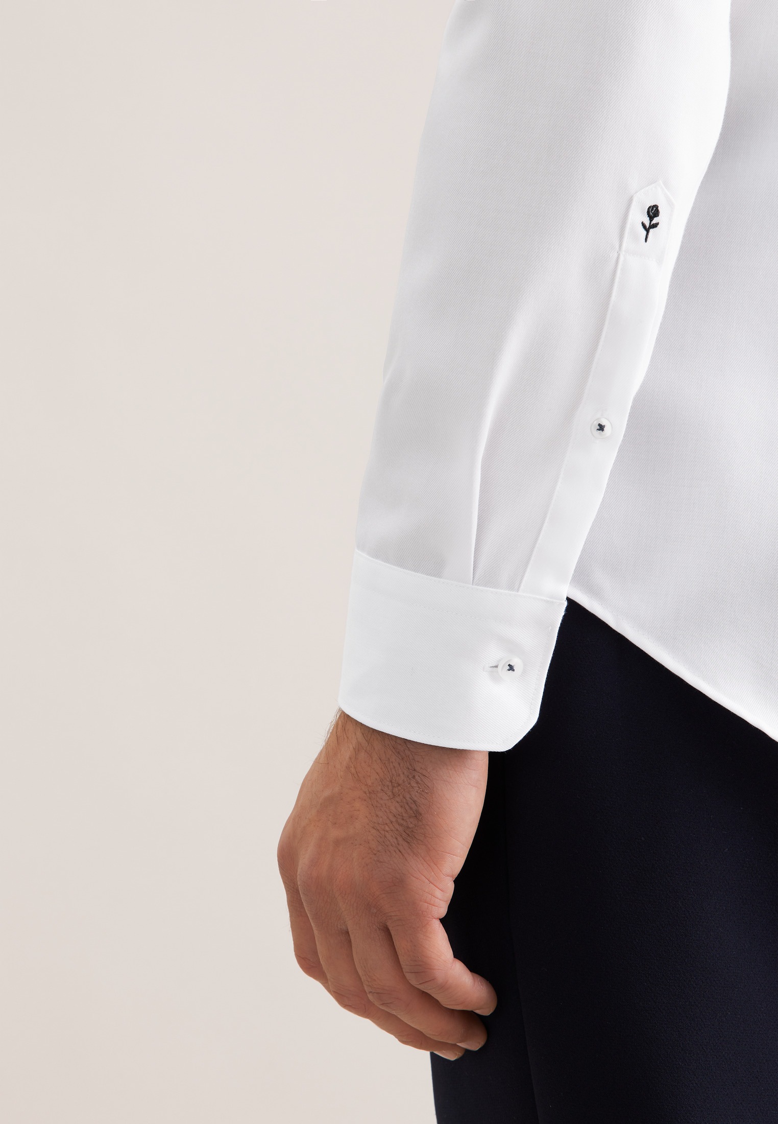 seidensticker Businesshemd »Schwarze Rose« Slim 1/1 Kentkragen Uni