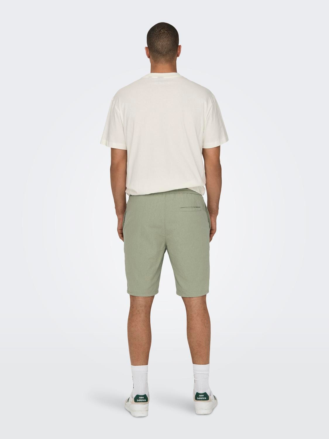 ONLY & SONS Shorts »ONSLINUS 0007 COT LIN SHORTS NOOS«