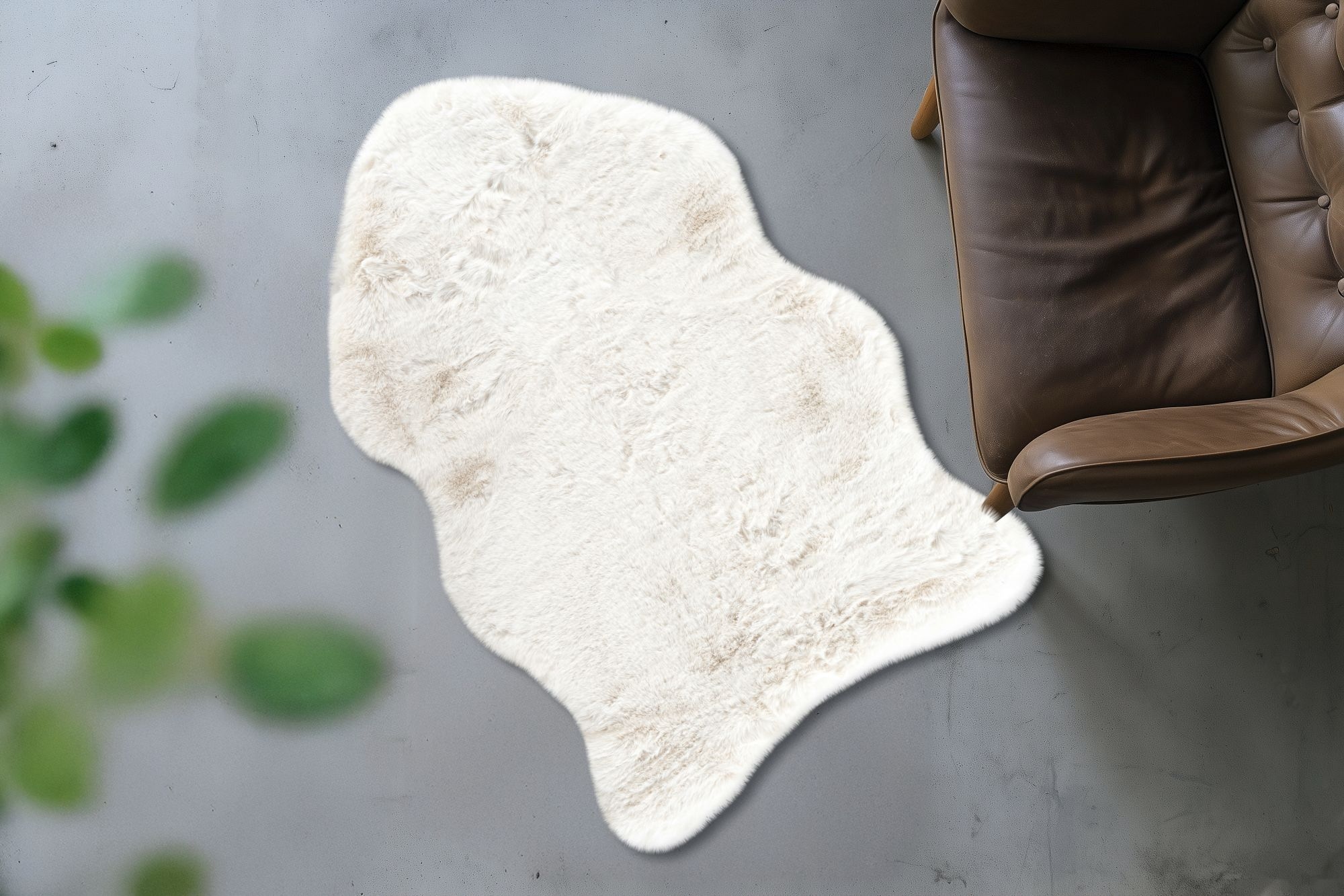 Kayoom Hochflor-Teppich »Boundless 226« tierfellförmig 40 mm Höhe Hochflor, Modernes Muster, Deko, Fussbodenheizungsgeeignet, Wohnzimmer