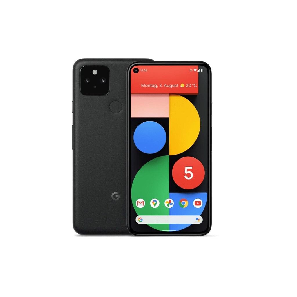 Google Smartphone »Google Pixel 5 128 GB Just Black«, schwarz, 15,24 cm/6 Zoll, 12 MP Kamera