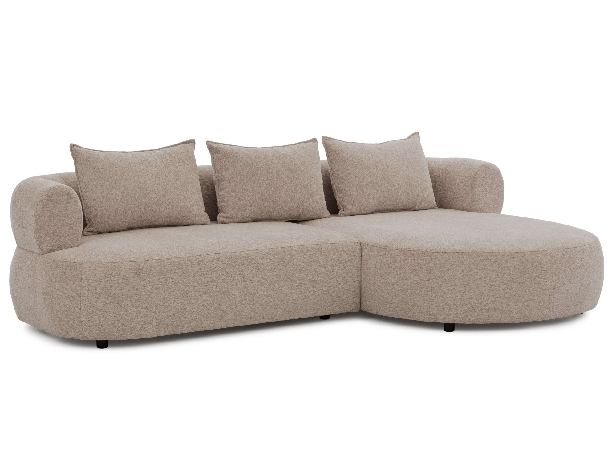 Home affaire Ecksofa »LUSSAC L-Form Design-Sofa mit Zierkissen, Masse B/T/H: 257/159/78 cm« hoher Sitzkomfort und modernes Design, Sofa ohne Bettfunktion