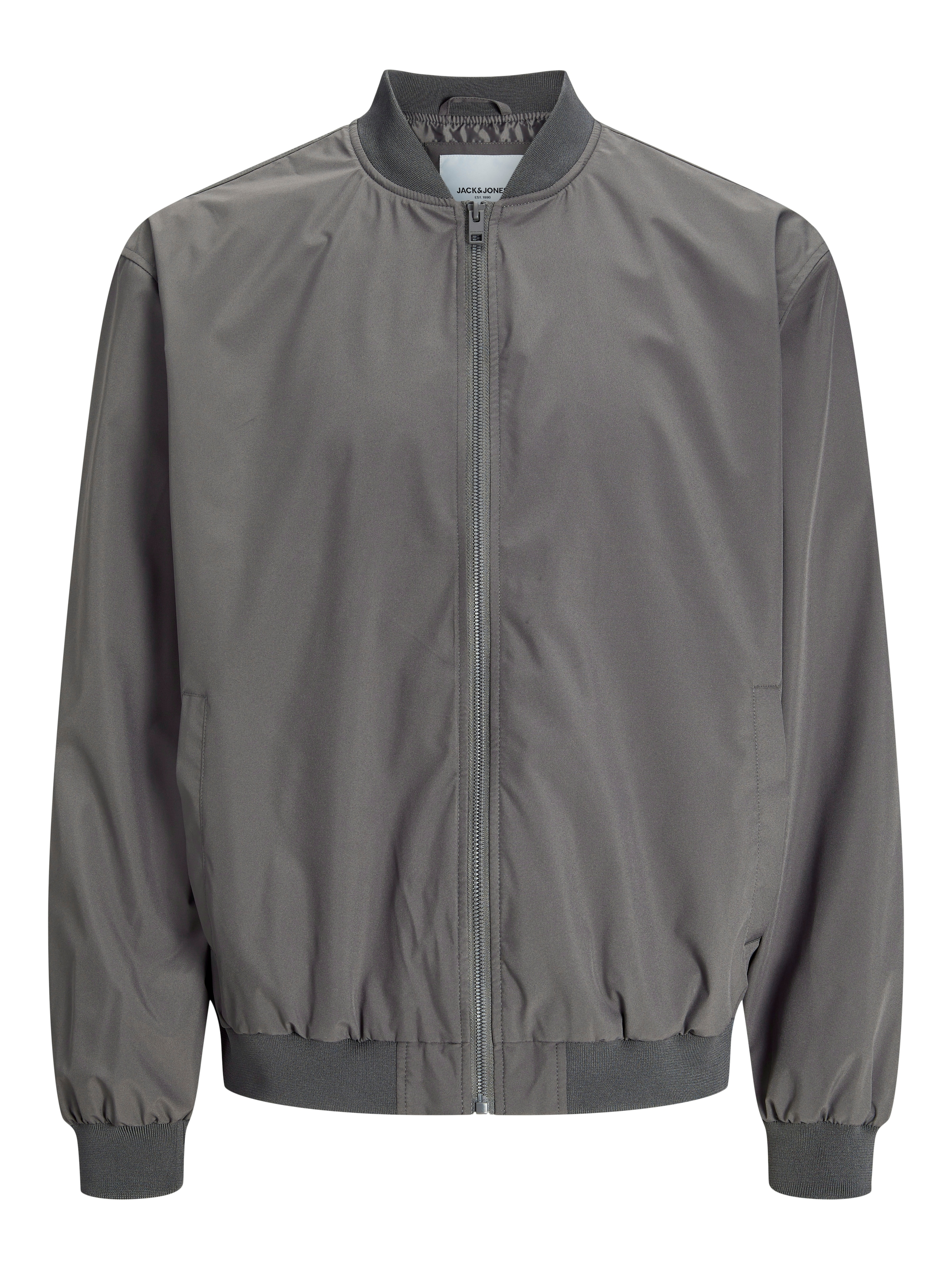 Jack & Jones Veste bomber »JJECHARGE BOMBER JACKET NOOS« sans capuche avec bord-côte côtelé
