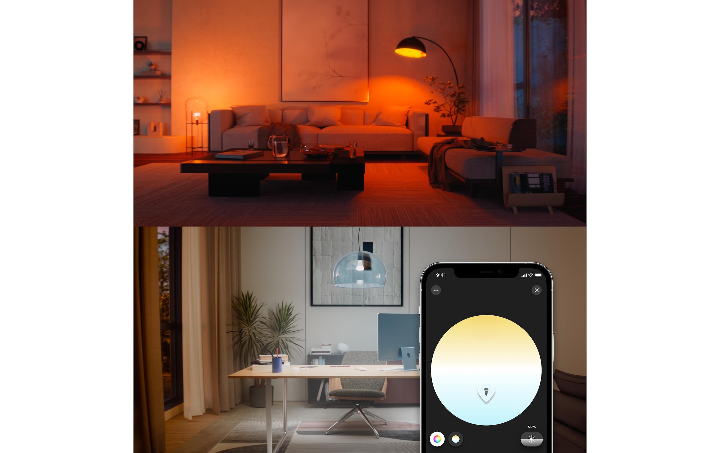   Ampoules LED »White & Col. Amb. E27 Einzelpack 1600 lm« 1 cuis