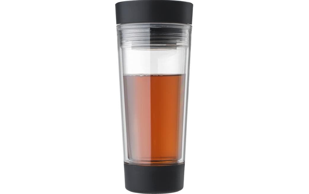 Brabantia Thermobecher »Make & Take 360 ml, Dunkelgrau/Transparent«