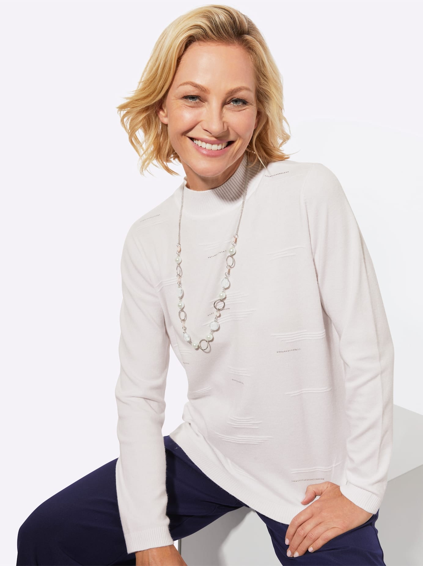   Pull à col montant »Stehkragen-Pullover«