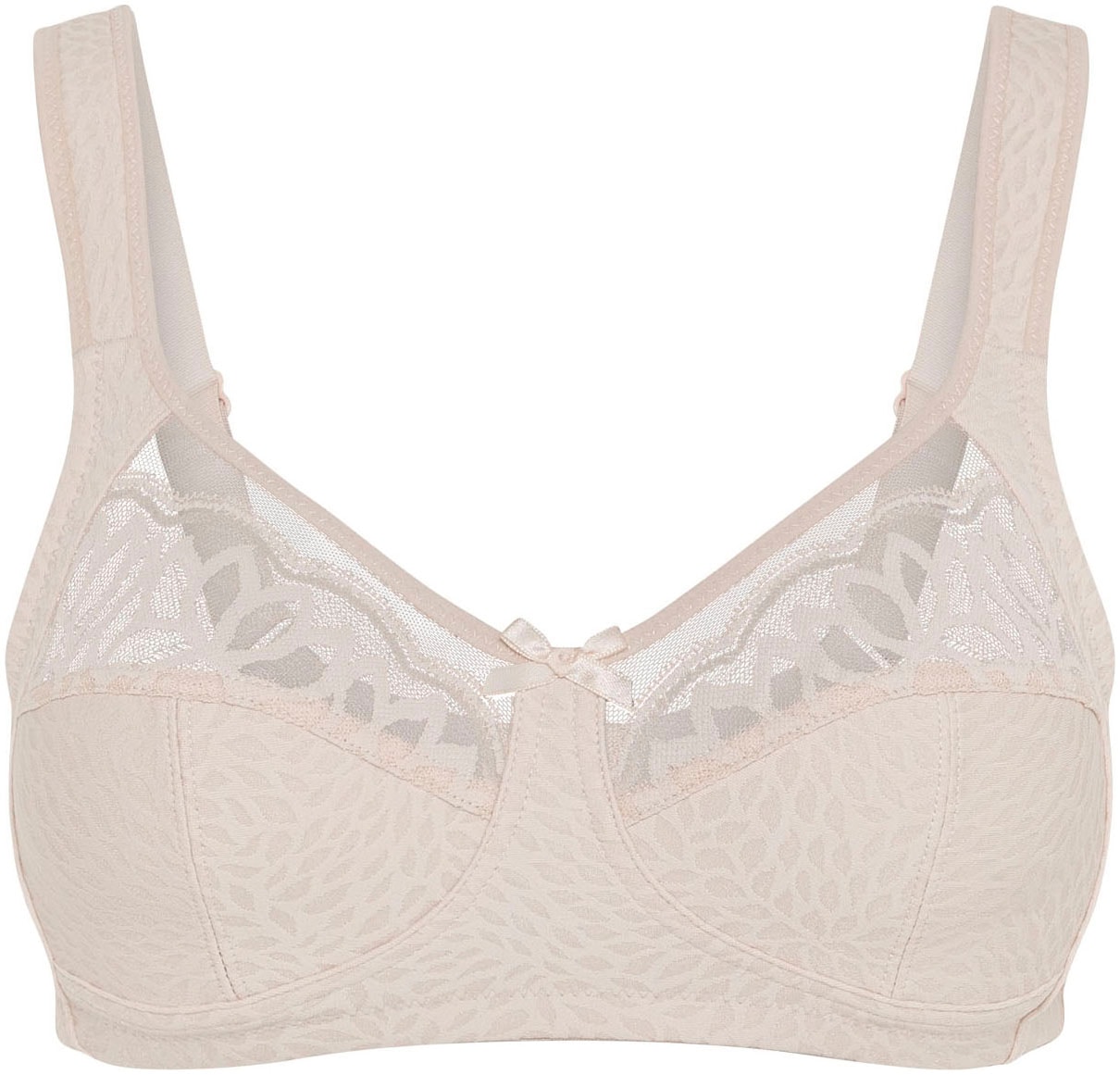 Susa Bügelloser BH »Classic«, Spitze, genähte Cups, Jacquard-Muster, elastisch, Komfortträger