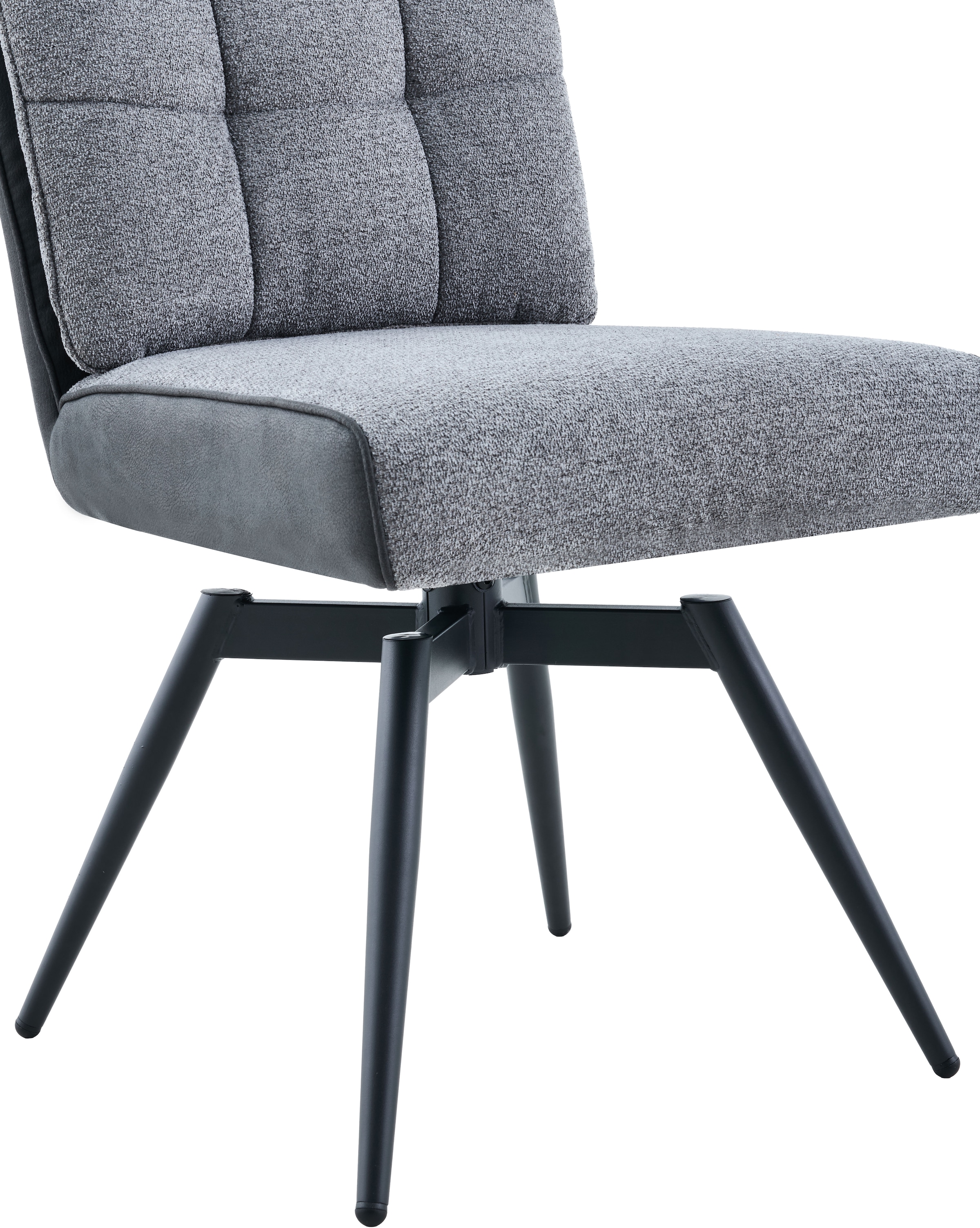 HELA 4-Fussstuhl »TOMAR« () 2 Stk.XL Sitzbreite, 360° drehbar, mit Federkorb, Materialkombi