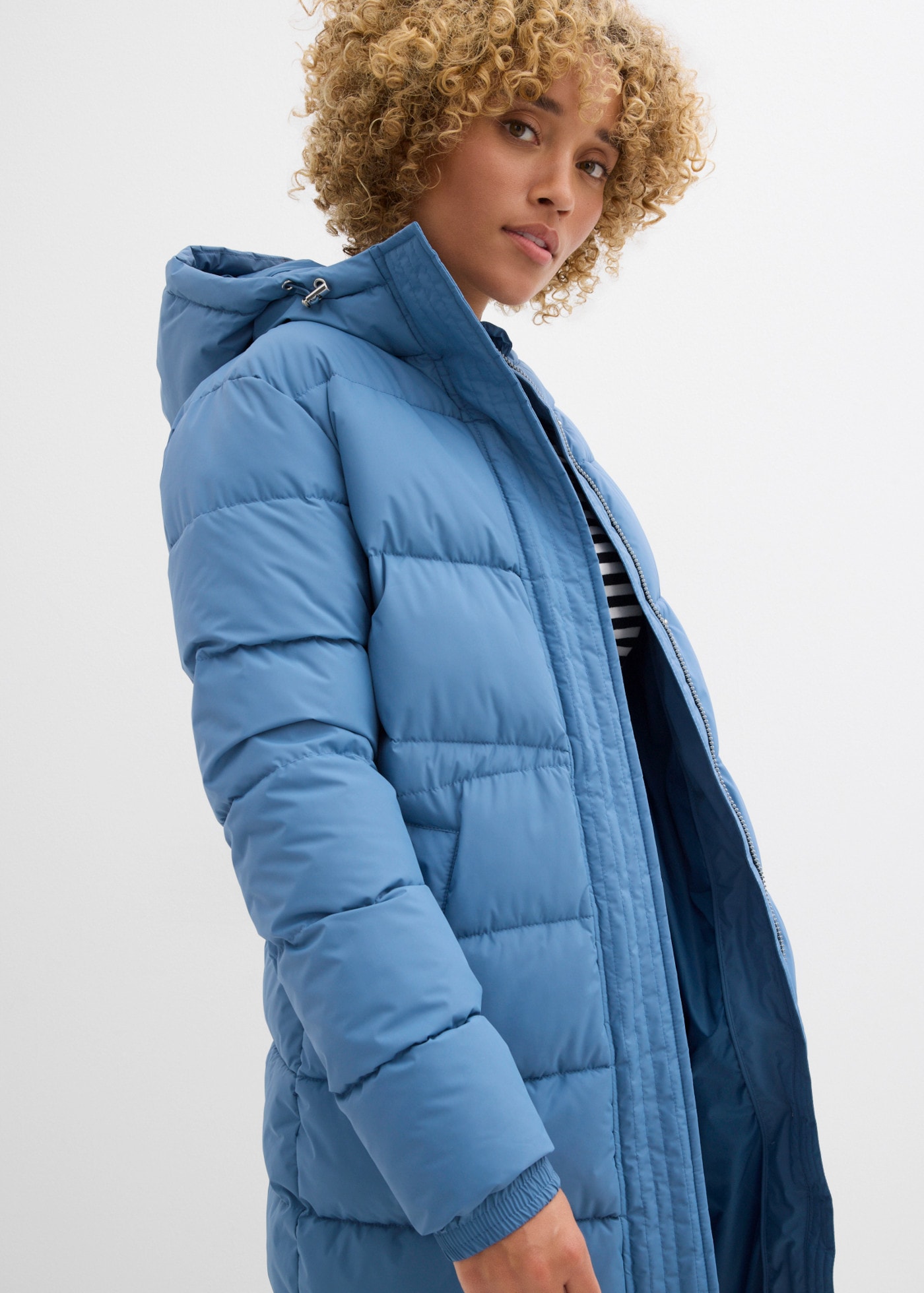 bonprix Steppmantel mit wattierter Verarbeitung, lässig geschnitten, sportlicher Stil