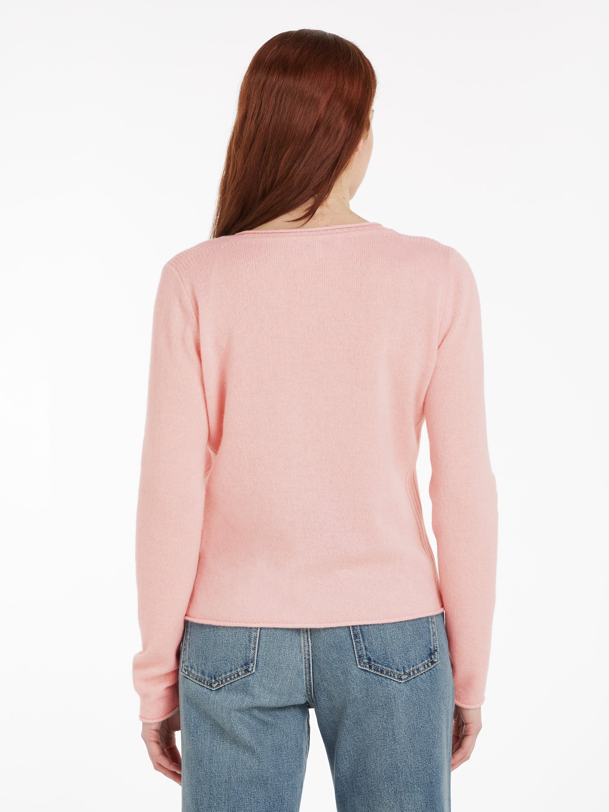 Tommy Hilfiger Strickpullover »SOFT WOOL V-NK SWEATER«, aus reiner Wolle