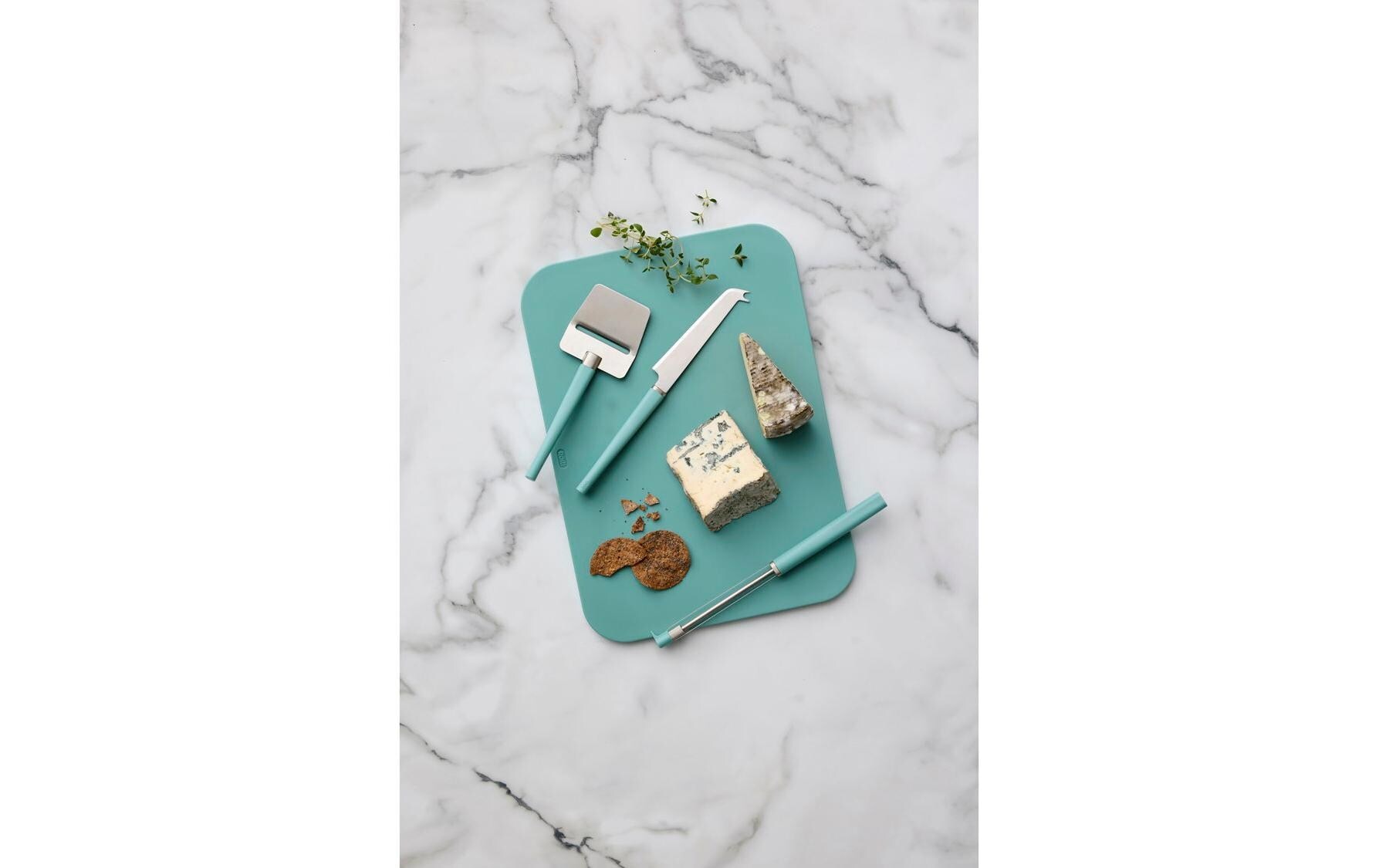   Couteau à fromage »Rosti Emma« 3-teiliges Käse-Set aus PP und Edelstahl in Grün