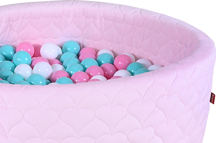 Knorrtoys® Bällebad »Soft, Heart Rose«, mit 300 Bällen rose/creme/lightBlue; Made in Germany