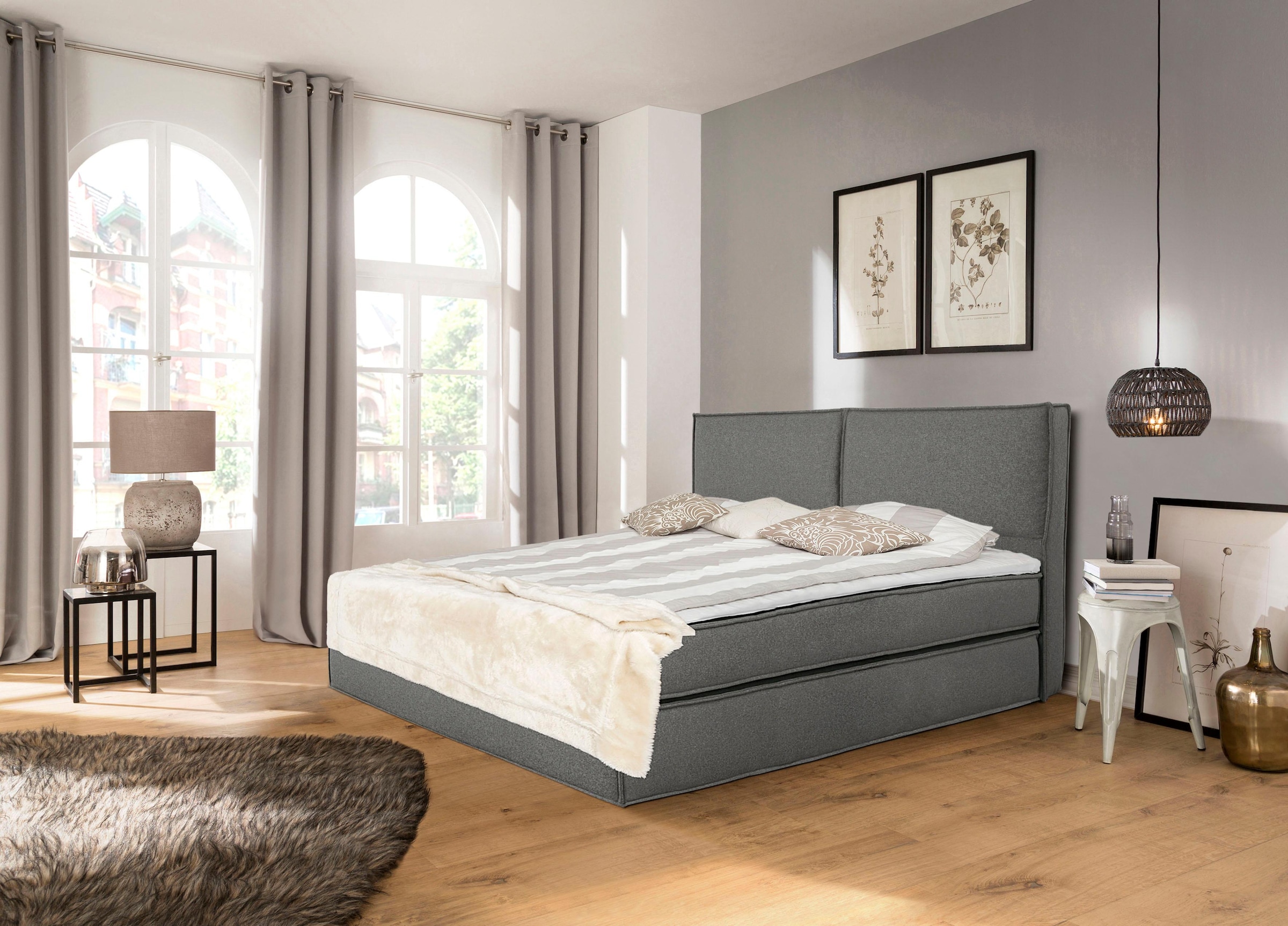PLACES OF STYLE Lit boxspring »Lorena«