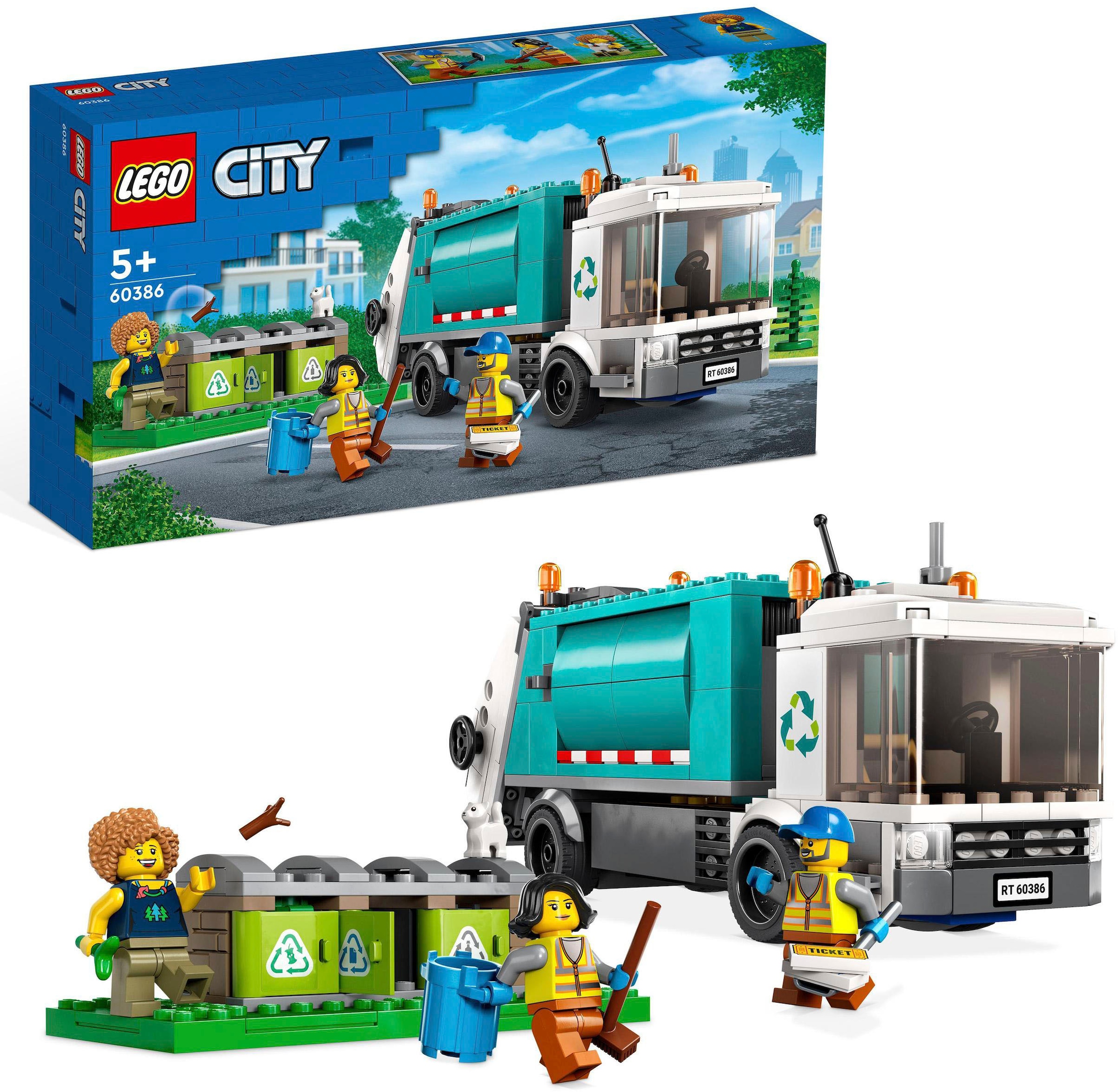 Konstruktionsspielsteine »Müllabfuhr (60386), LEGO® City«, (261 St.), Made in Europe