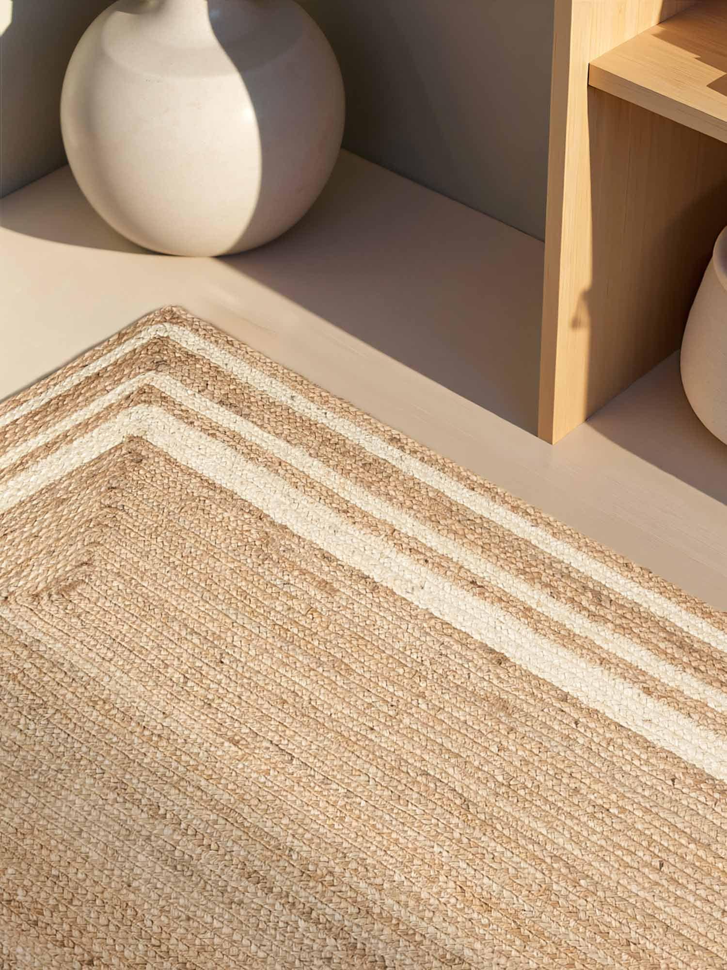 HANSE Home Tapis »Looma Juteteppich« Rectangulaire 7 mm Höhe Handgewebt, Jute Naturteppich, Boho, Wohnzimmer, Schlafzimmer