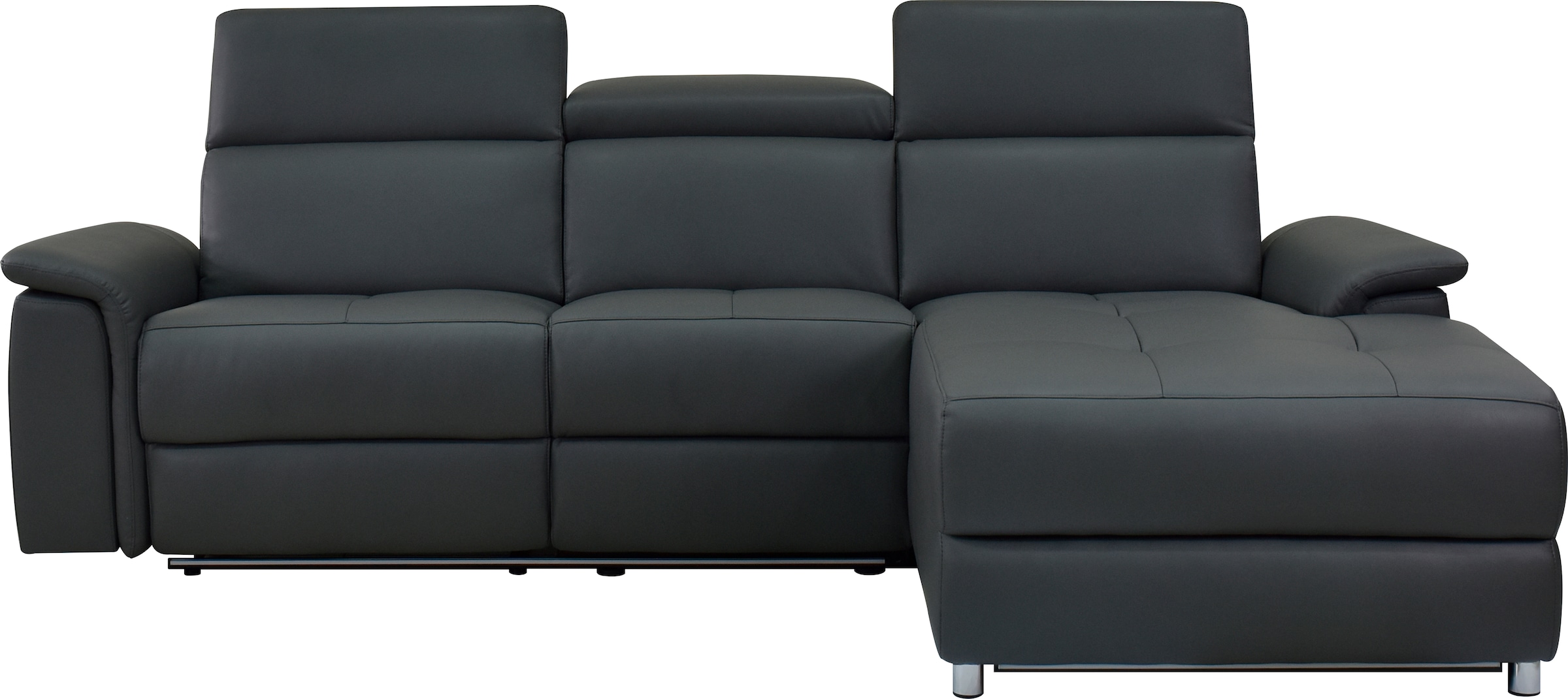 GOODproduct Ecksofa »Pareli, L-Form, 259cm,m. Recamiere, Echtleder, Kunstleder, Webstoff« man. o. elektr. Relaxfunktion, USB/Kopfteilverstellg u. LED