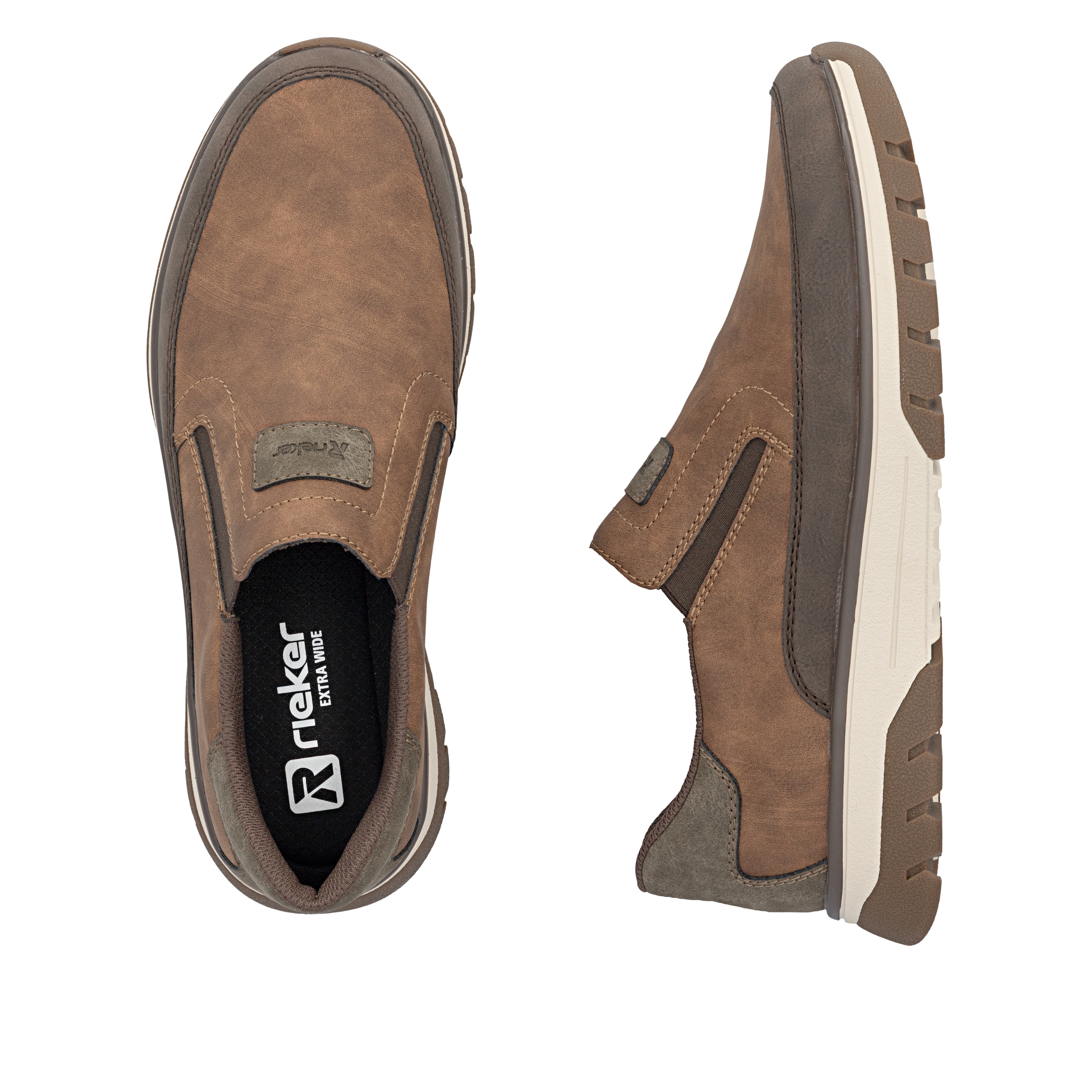 Rieker Baskets slip-on  mocassin, chaussure à enfiler, chaussure basse avec semelle intérieure douce MemoSoft