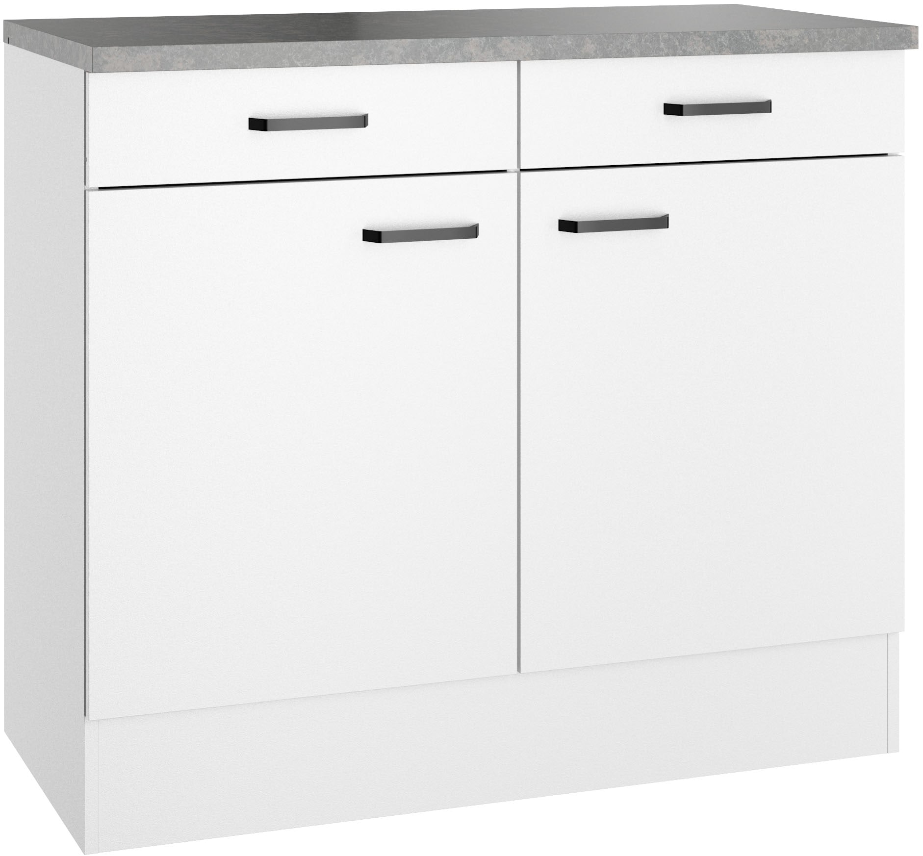 Image of OPTIFIT Unterschrank "OPTImulti" Breite 100 cm, Tiefe 50 cm, mit 2 Türen, 2 Schubkästen, 1 Einlegeboden