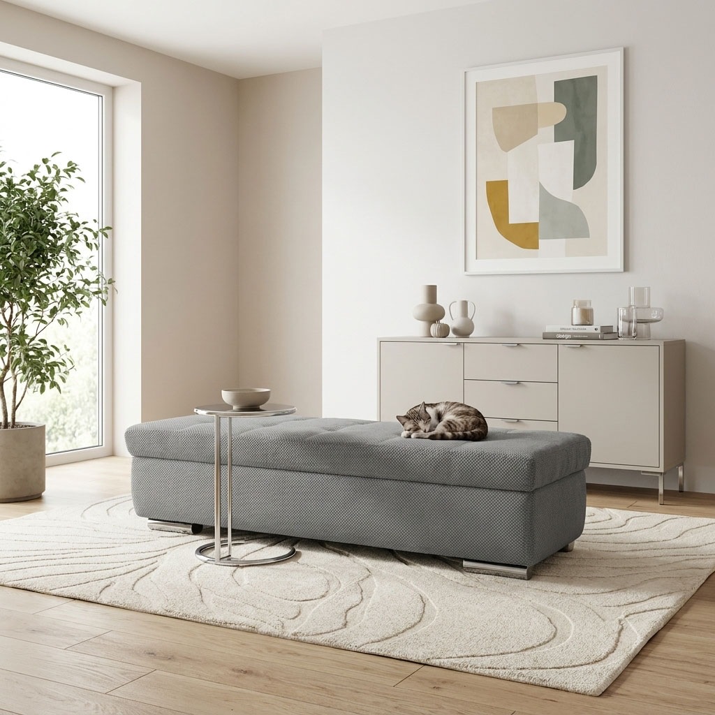 Image of GOODproduct Hocker "Torrnby, 161 cm breit, extra gross mit grossem Staufach" aus Luxus-Microfaser oder haustierfreundlichem Pet Friendly Bezug