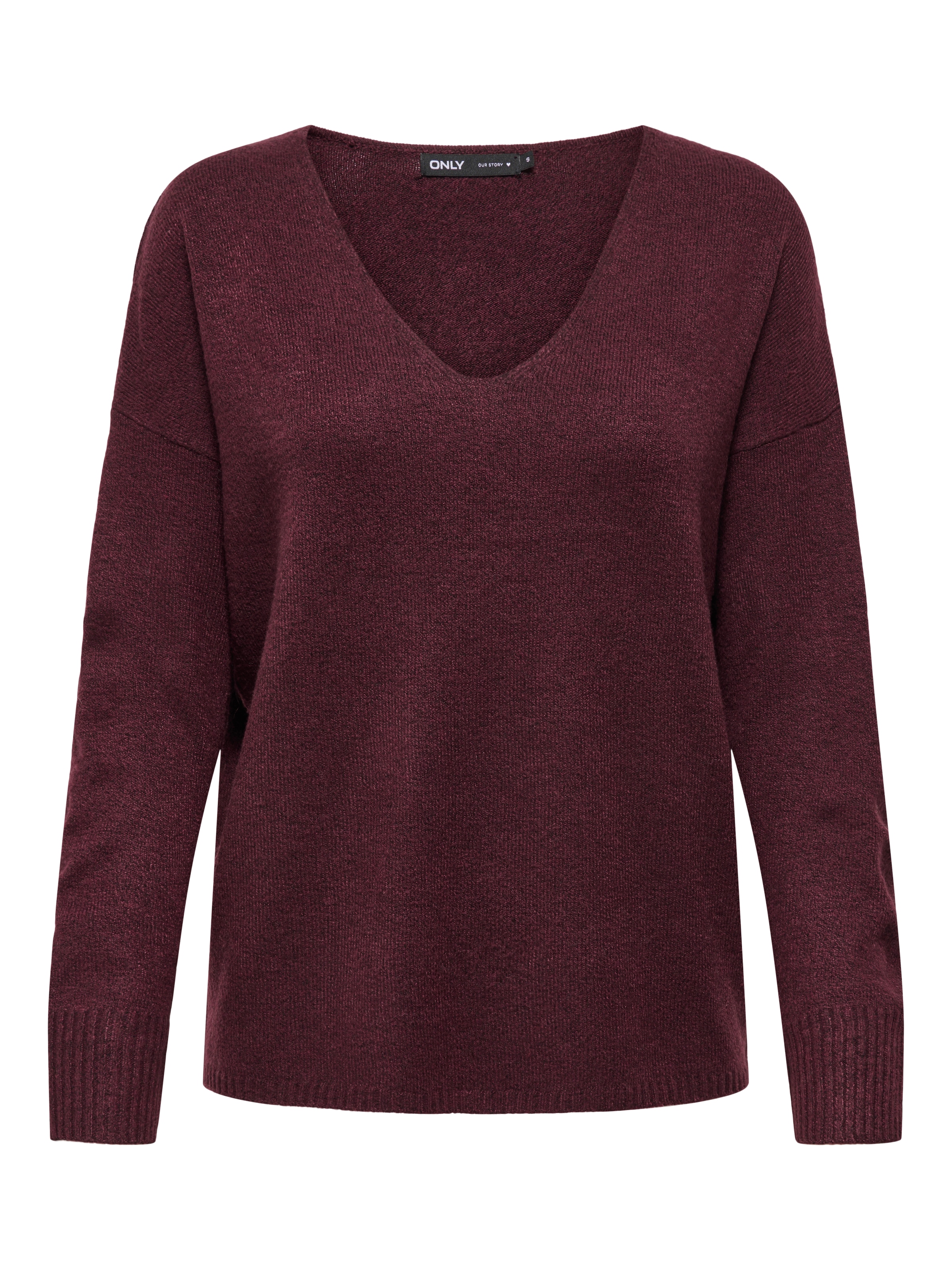 ONLY V-Ausschnitt-Pullover »ONLRICA LIFE L/S V-NECK PULLO KNT NOOS«, mit V-Ausschnitt
