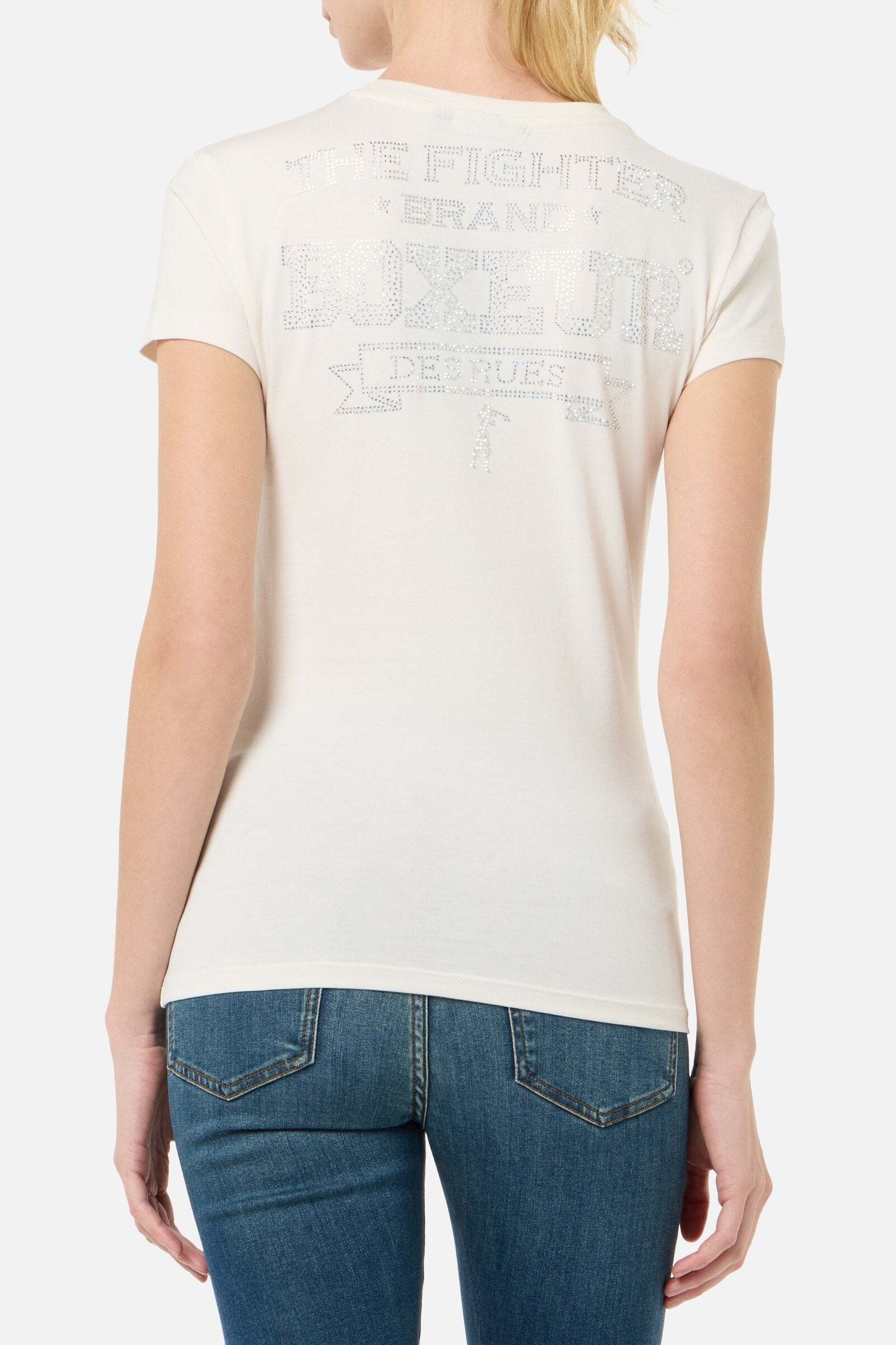 BOXEUR DES RUES T-Shirt »BOXEUR DES RUES T-Shirt Rhinestone Logo«