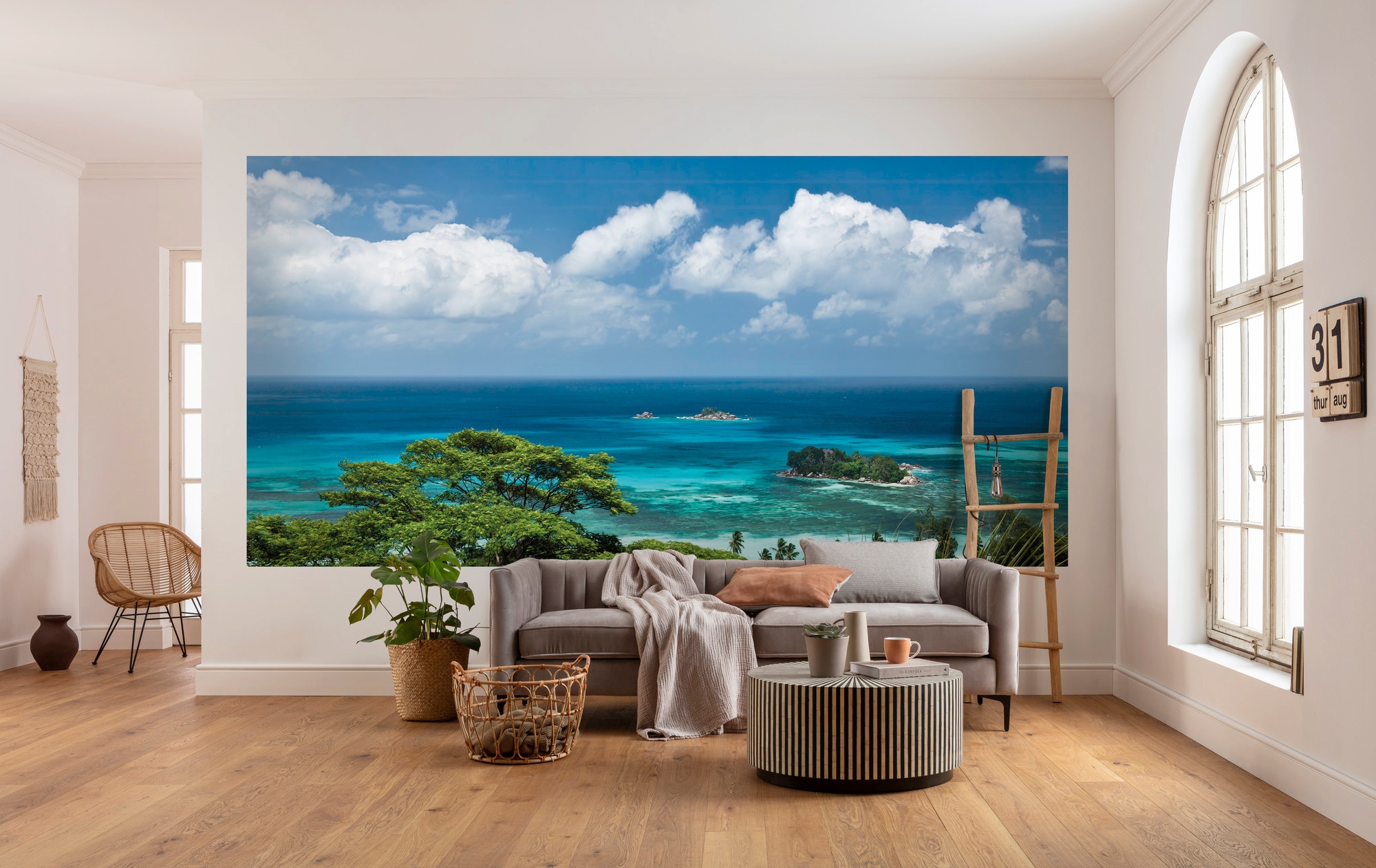 Komar Vliestapete »Digitaldruck Vlies - The Sea View - Grösse 400 x 200 cm«, bedruckt, Wohnzimmer, Schlafzimmer