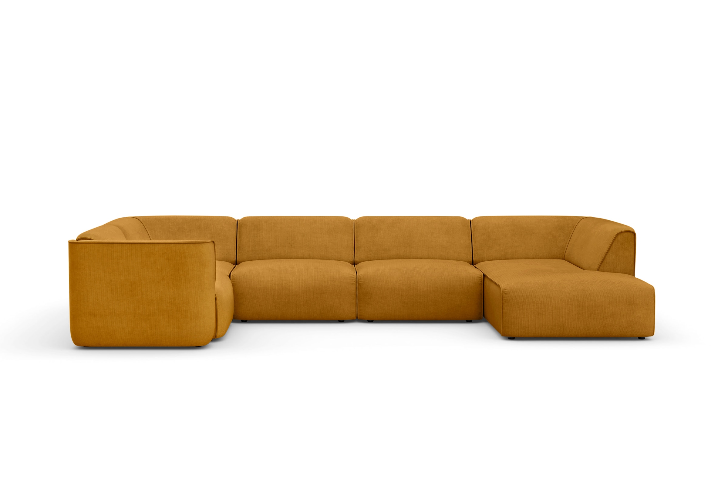 RAUM.ID Wohnlandschaft »Merid U-Form, jederzeit durch Module erweiterbar, B/T/H: 367/206/70 cm«, als Modul oder separat verwendbar, für individuelle Zusammenstellung