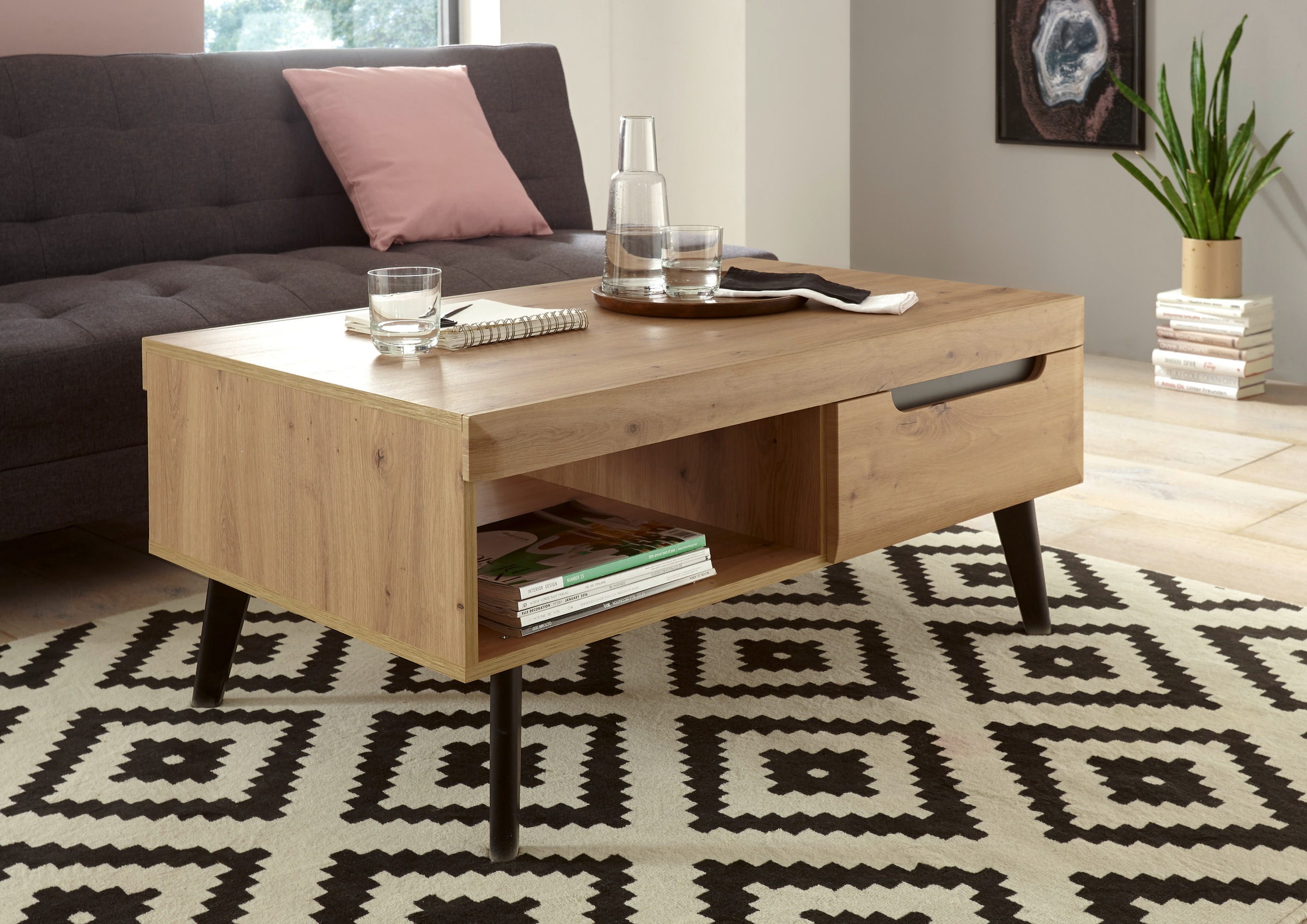 Image of my home Couchtisch »TORGE«, mit 1 offenes Fach und 2 Schubkästen bei Ackermann Versand Schweiz