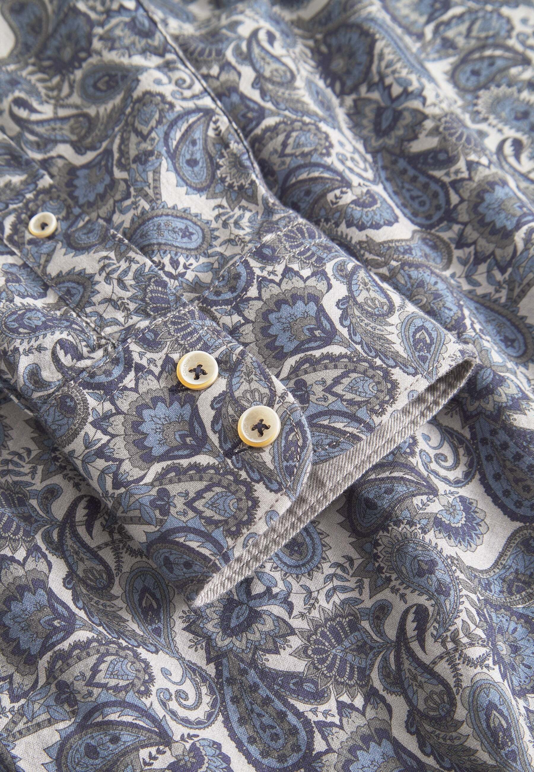colours & sons Langarmhemd »colours & sons Langarmhemd Shirt Printed«