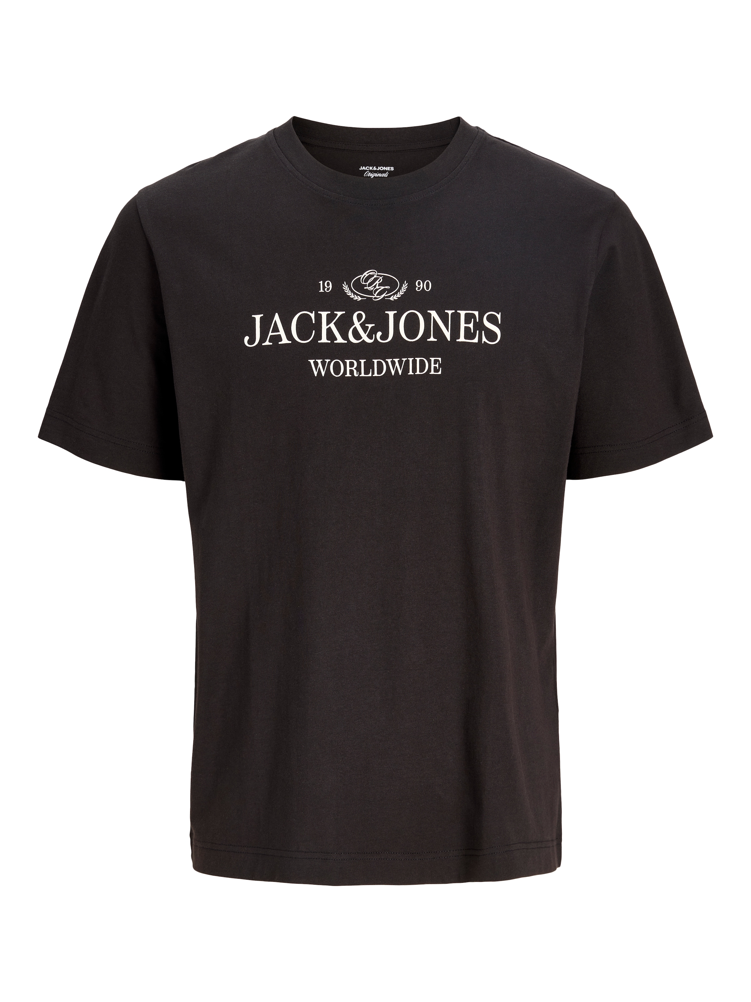 Image of Jack & Jones Rundhalsshirt "JORFREDERIKSBERG FRONT TEE SS CN FST" Baumwolle, locker geschnitten