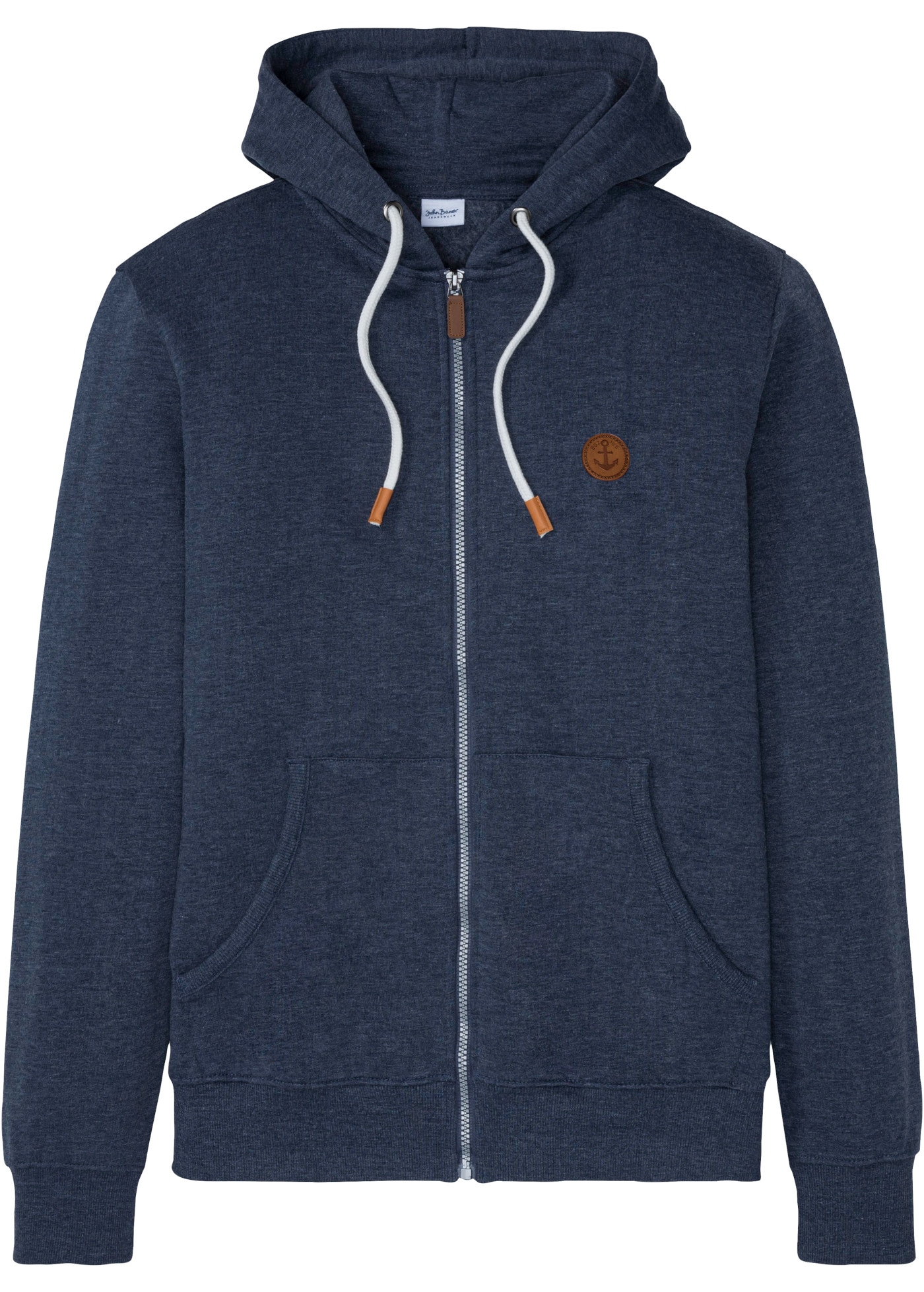 bonprix Kapuzensweatjacke innen weich angeraut, Regular Fit, mit 2 Taschen