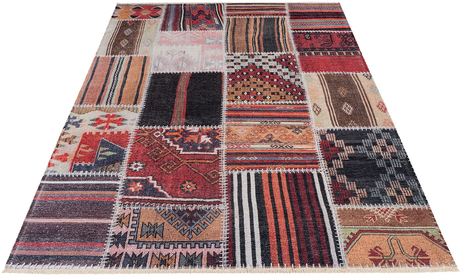 Image of Obsession Teppich »My Ethno 263«, rechteckig, 6 mm Höhe, recycelte Materialien, mit Fransen, waschbar, In- und Outdoor geeignet, Wohnzimmer bei Ackermann Versand Schweiz