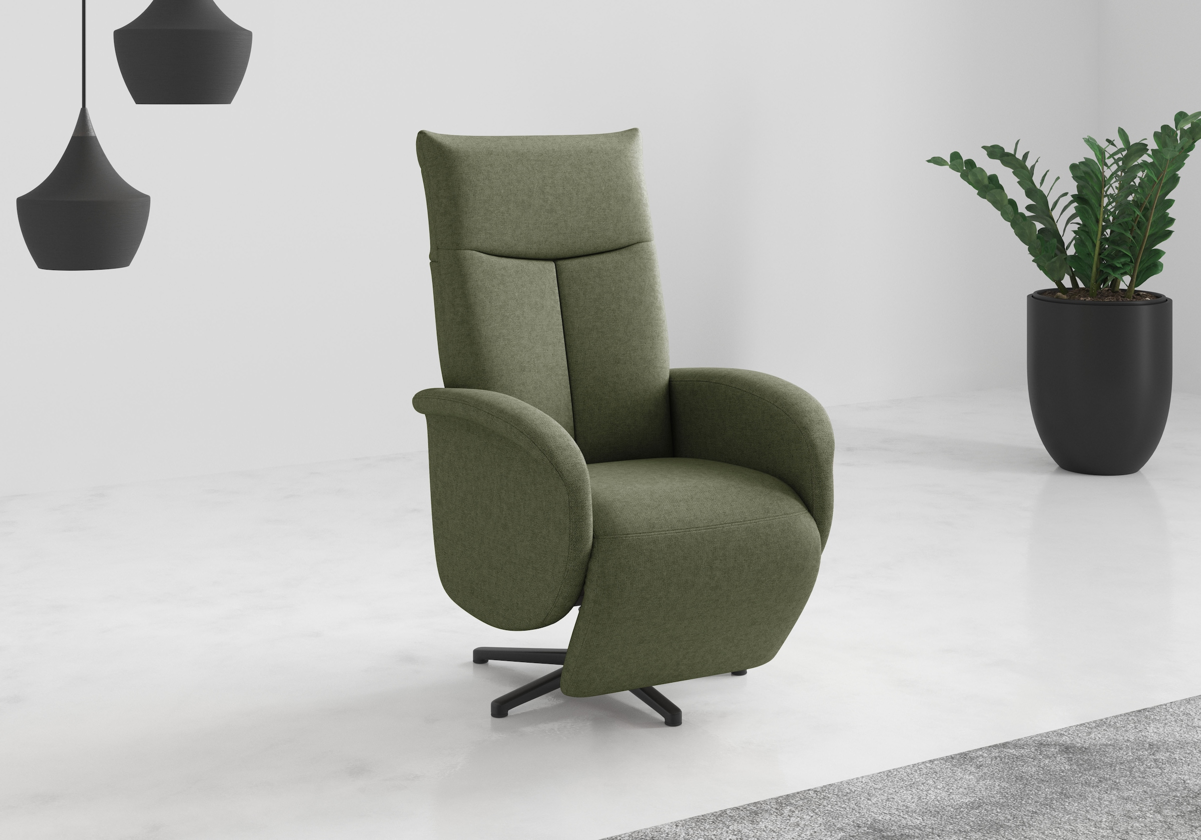 sit&more TV-Sessel »Juma, inkl. Drehfunktion & Kopfteilverstellung« Höhe Armlehne 62 cm, wahlweise mit Aufstehhilfe, 2 Motoren und Akku