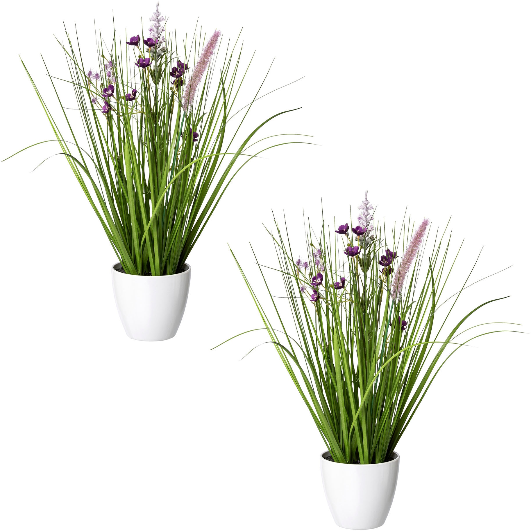 in jetzt Kunstgras weisser green Kunststoffschale Creativ kaufen »Blüten-Gras-Mix«,