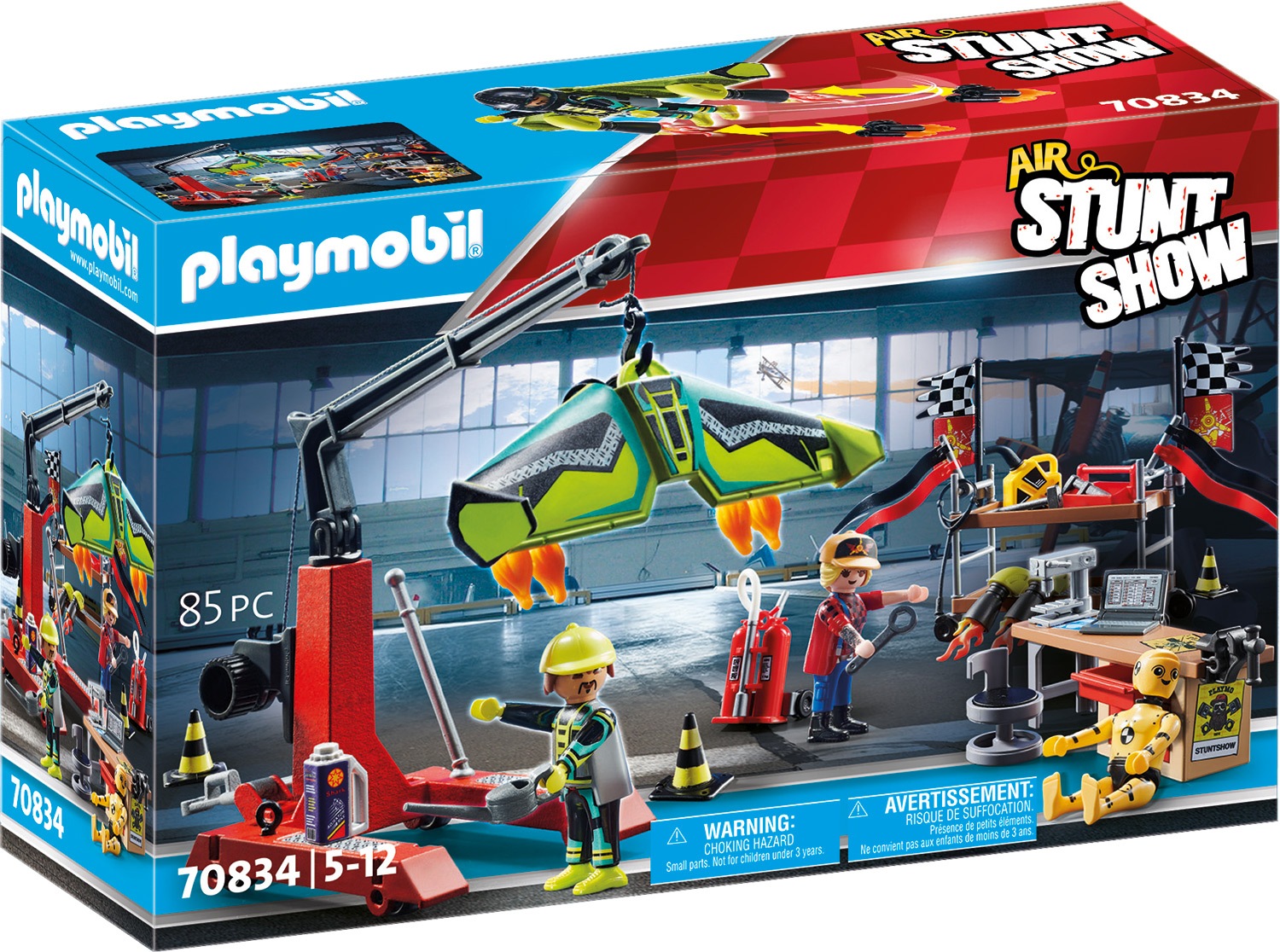 Image of Playmobil® Konstruktions-Spielset »Servicestation (70834), Air Stuntshow«, (85 St.), Made in Europe bei Ackermann Versand Schweiz
