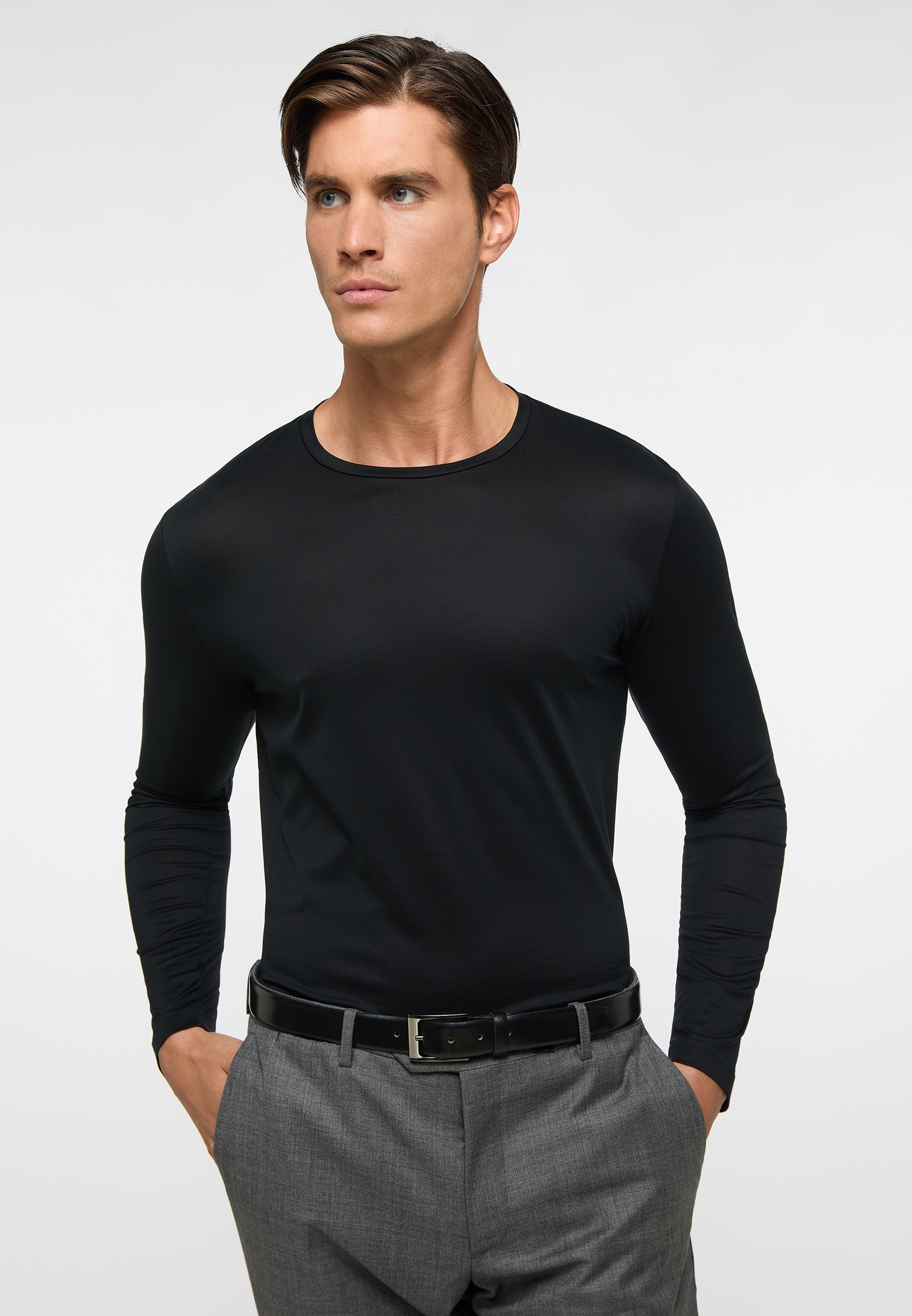 Langarmshirt, antailliert