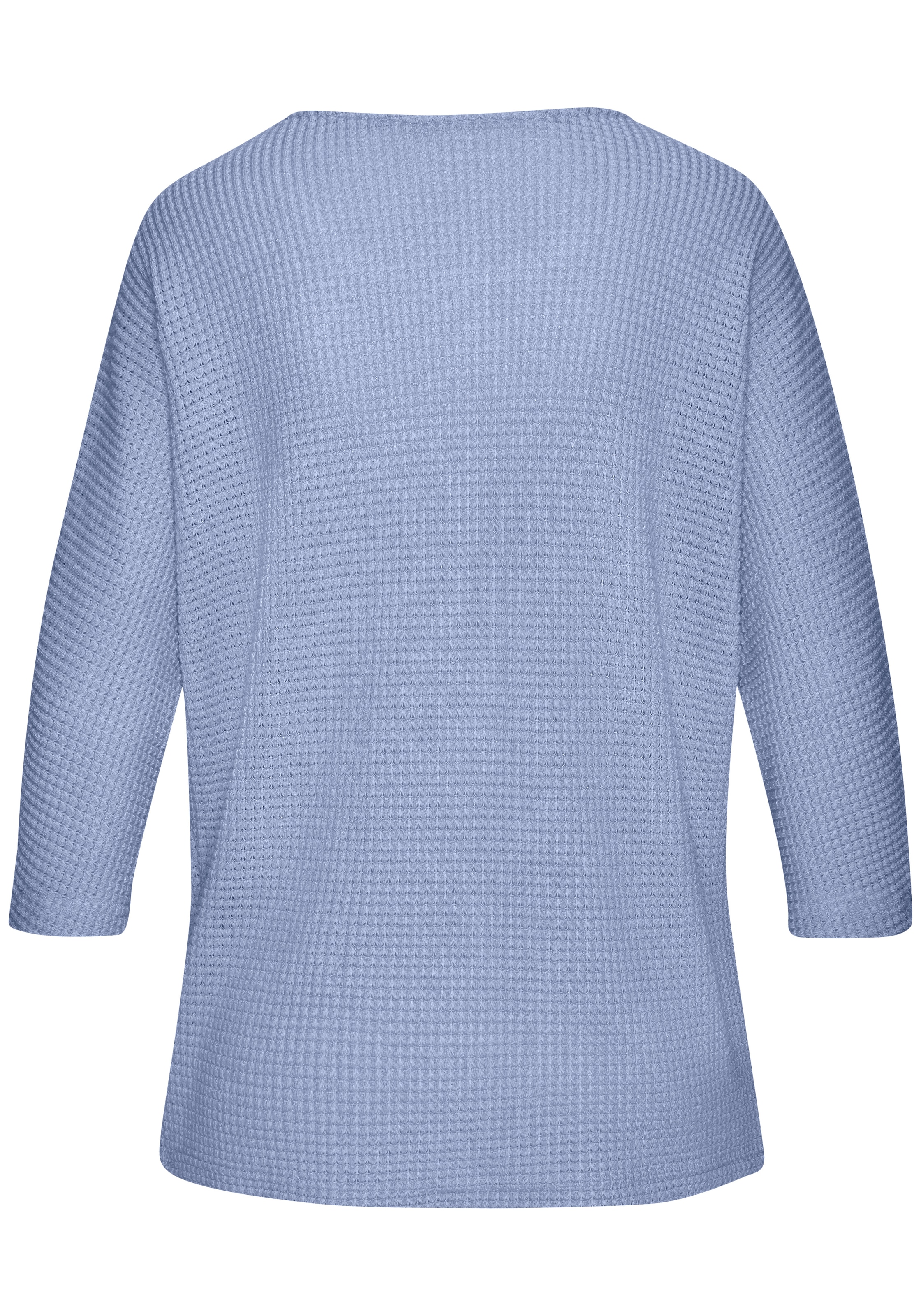 Vivance T-shirt à manches 3/4 »mit sommerlicher Waffelstruktur« en qualité tricot infroissable