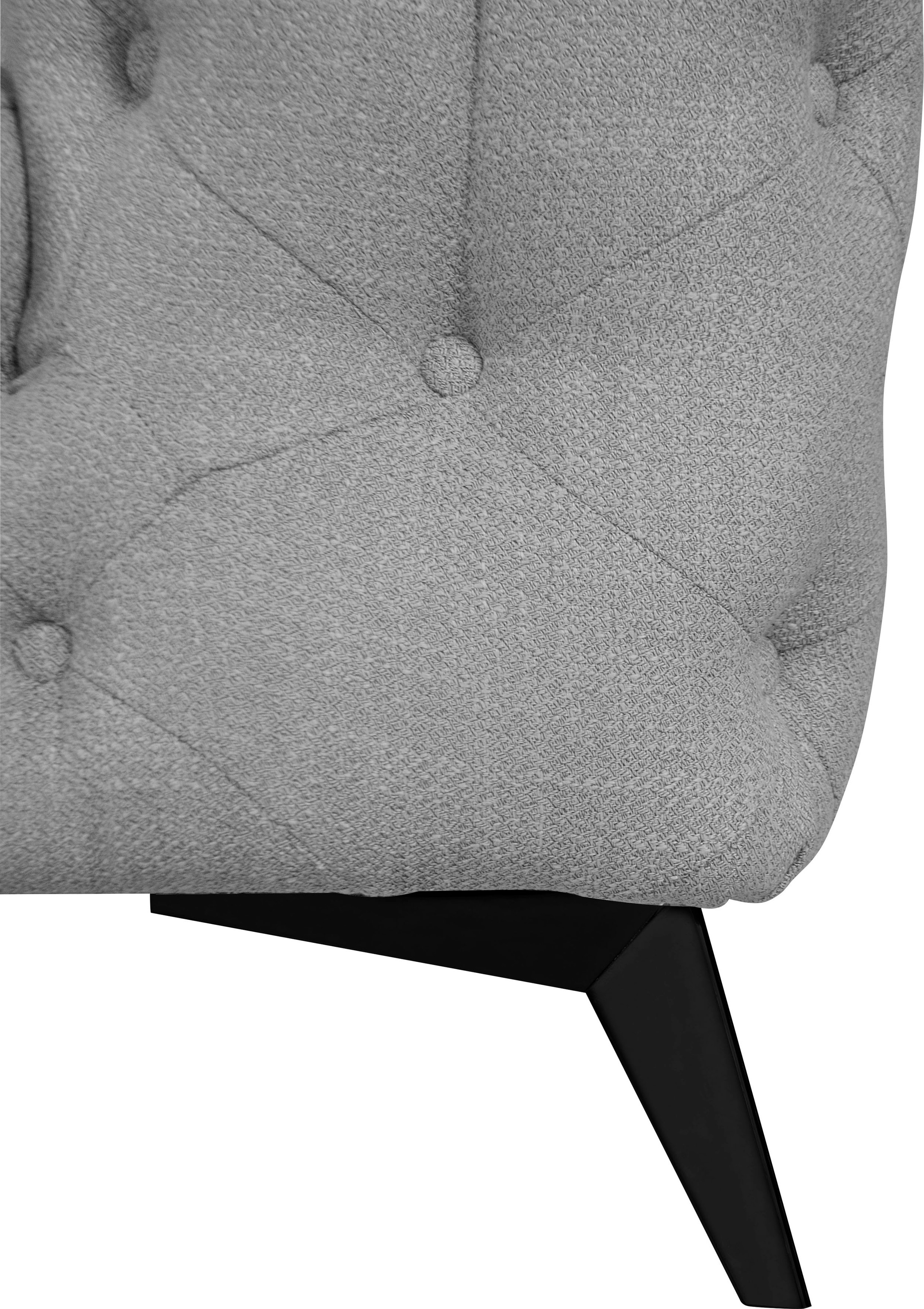 Home affaire Chesterfield-Sessel »Glynis Sessel« aufwändige Knopfheftung, moderne Chesterfield Optik, Fussfarbe wählbar