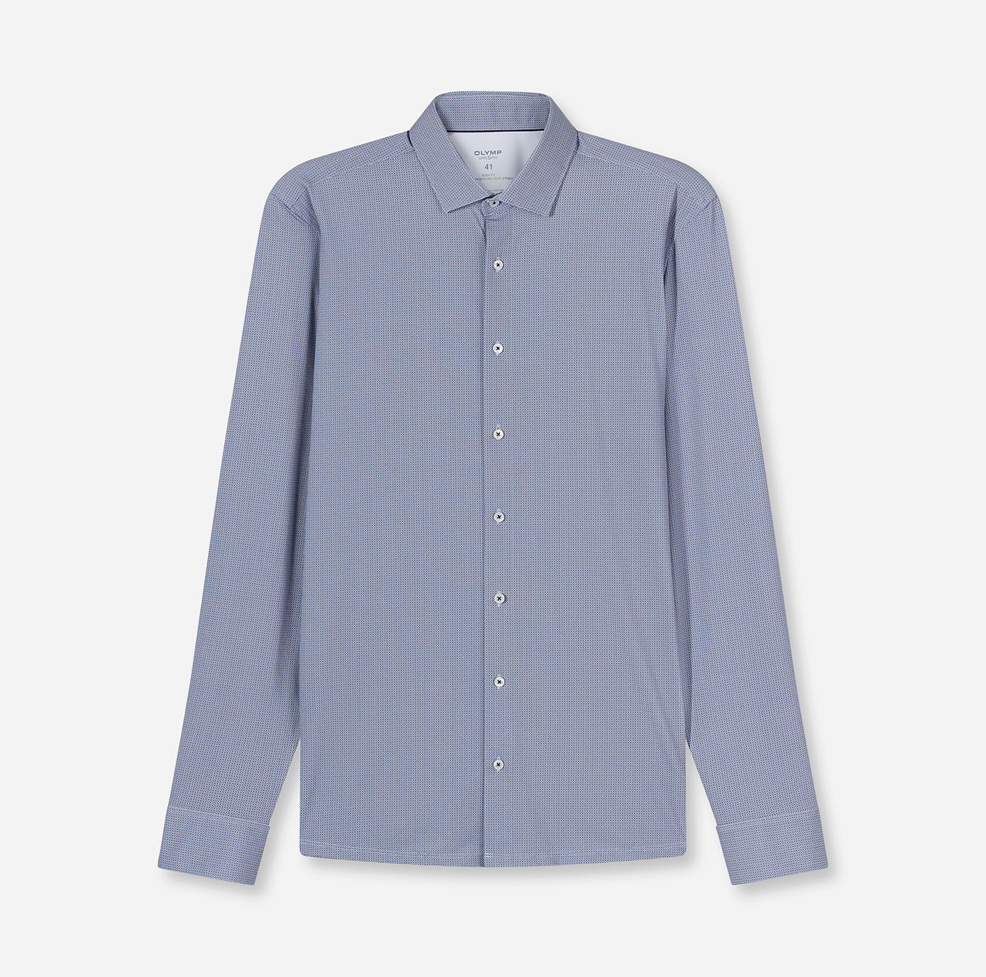 OLYMP Chemise à manches longues »Level Five 24/Seven« Businesshemd, body fit, Modern Kentkragen, Jersey, bügelleicht