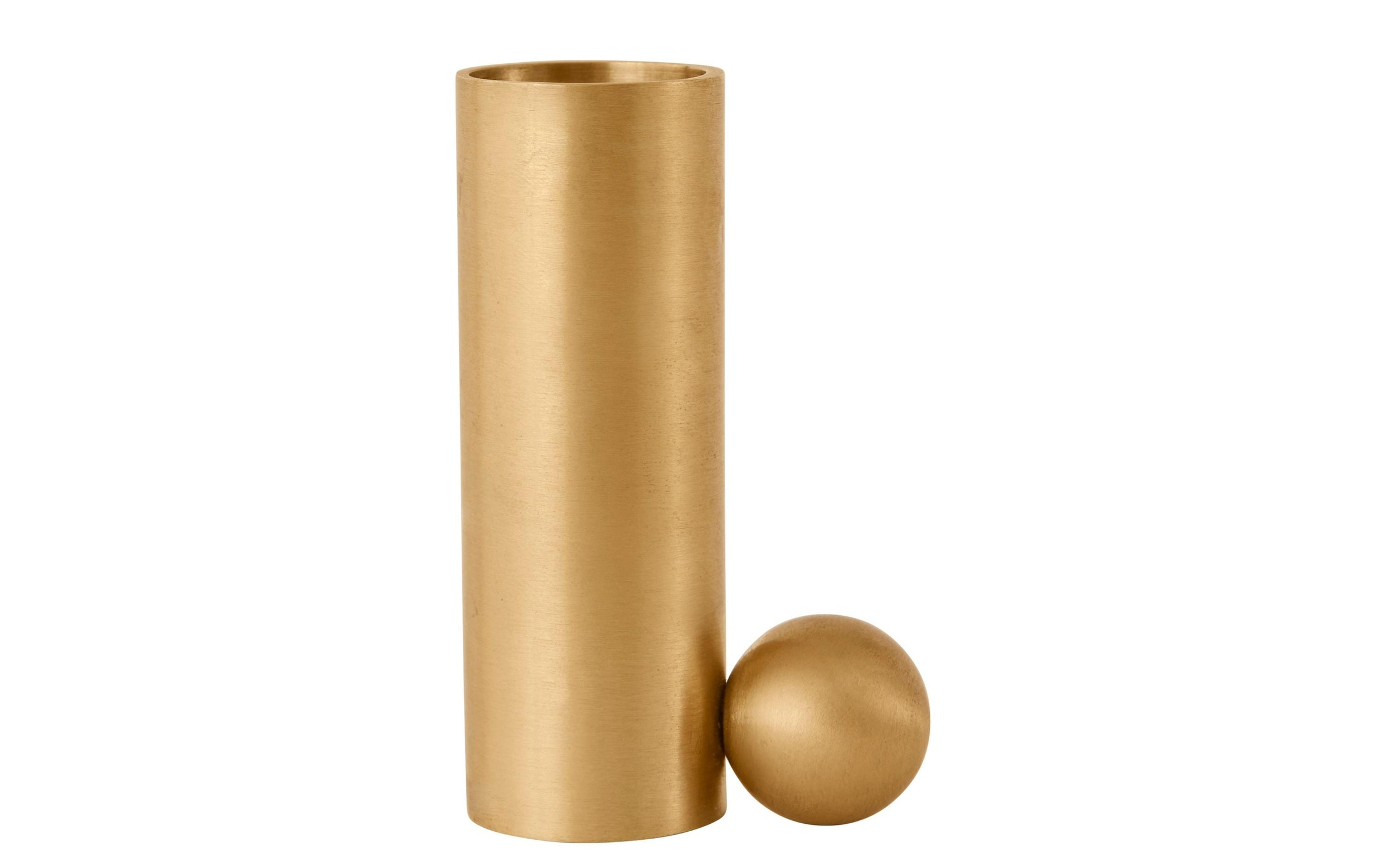 OYOY Kerzenhalter »Palloa gross 7 cm, Goldfarben matt«, (1 St.)