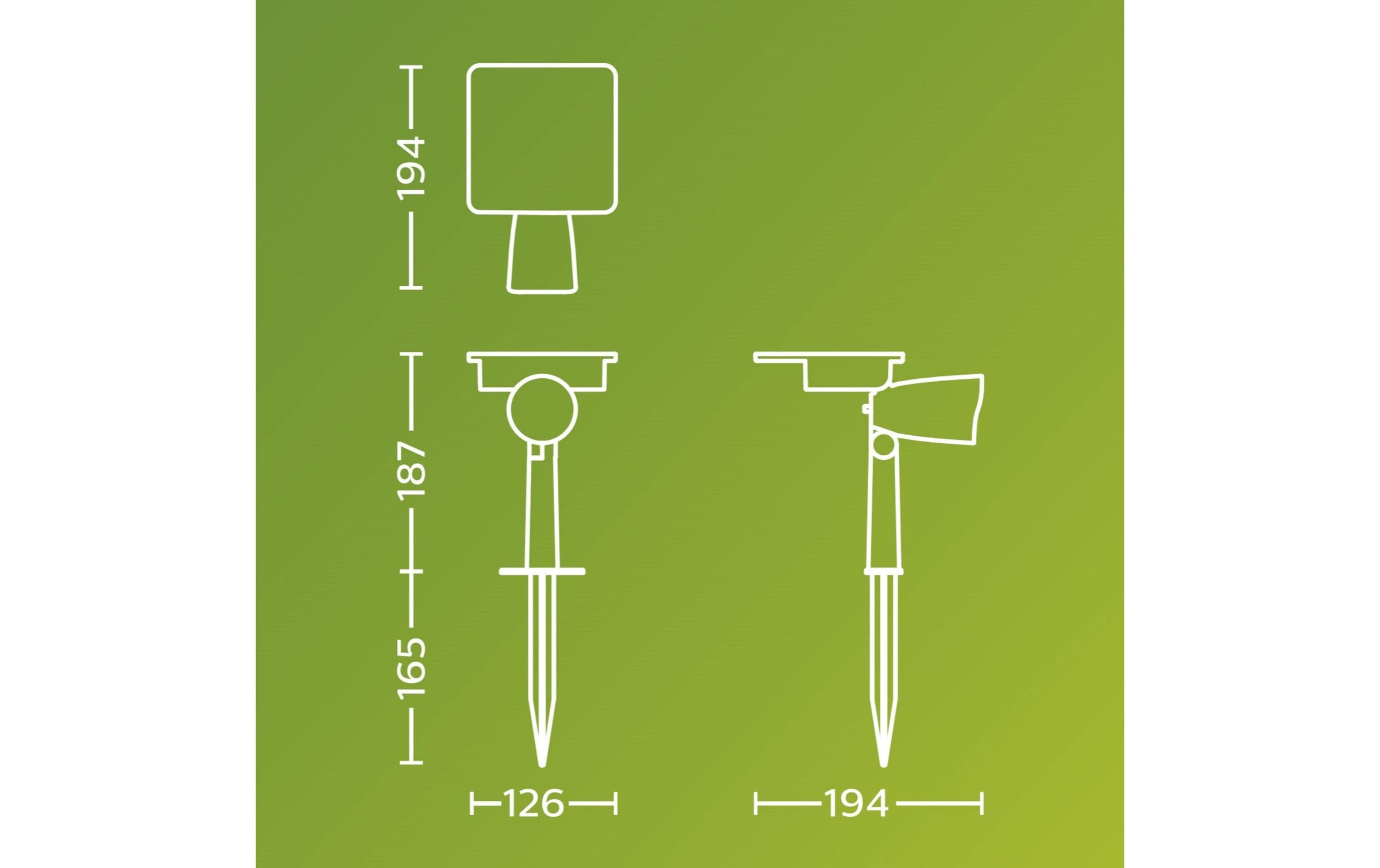 Philips LED Solarleuchte Warmweiss