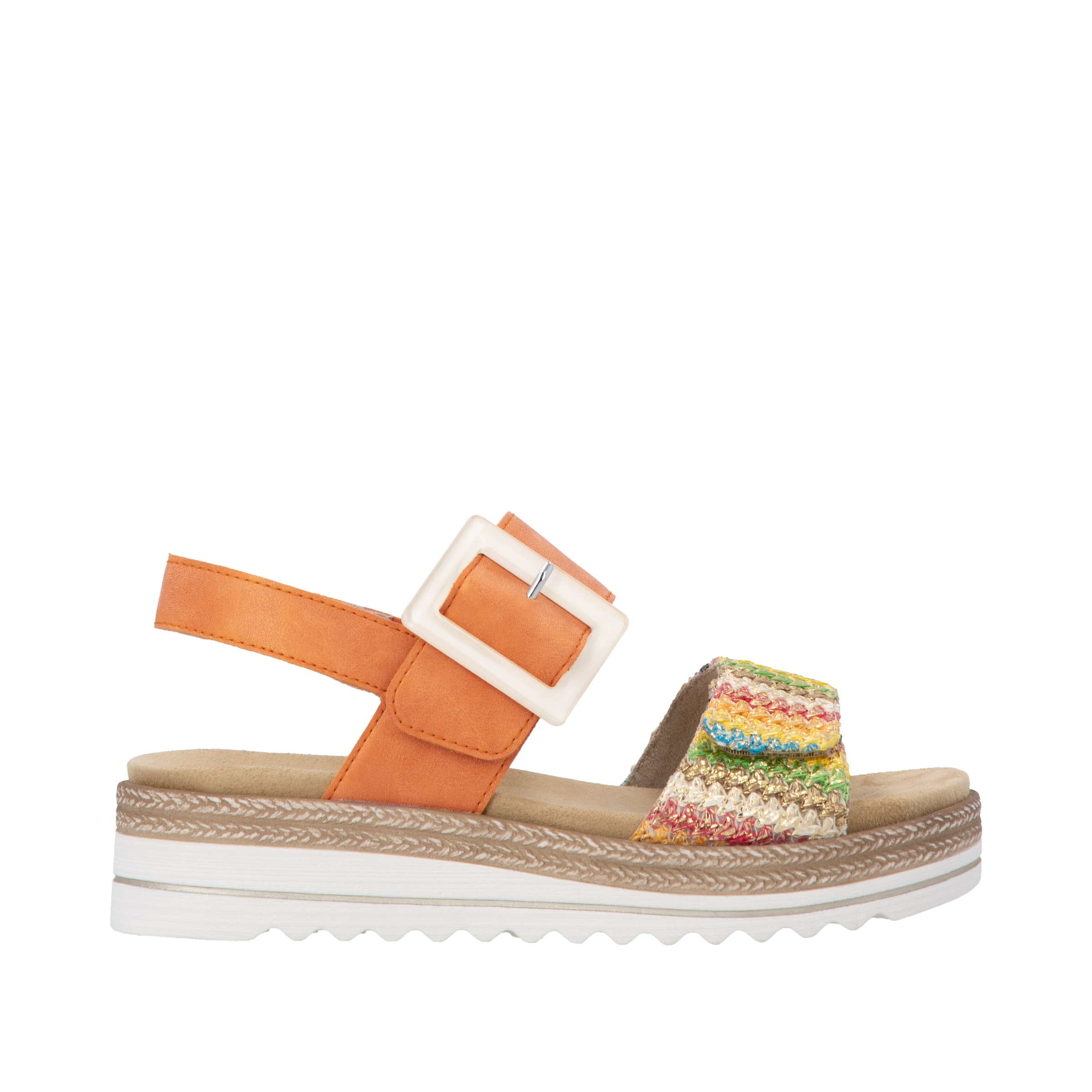 Remonte Sandale à plateforme  Sandalette, chaussure d'été, talon compensé, avec équipement Lite´n Soft