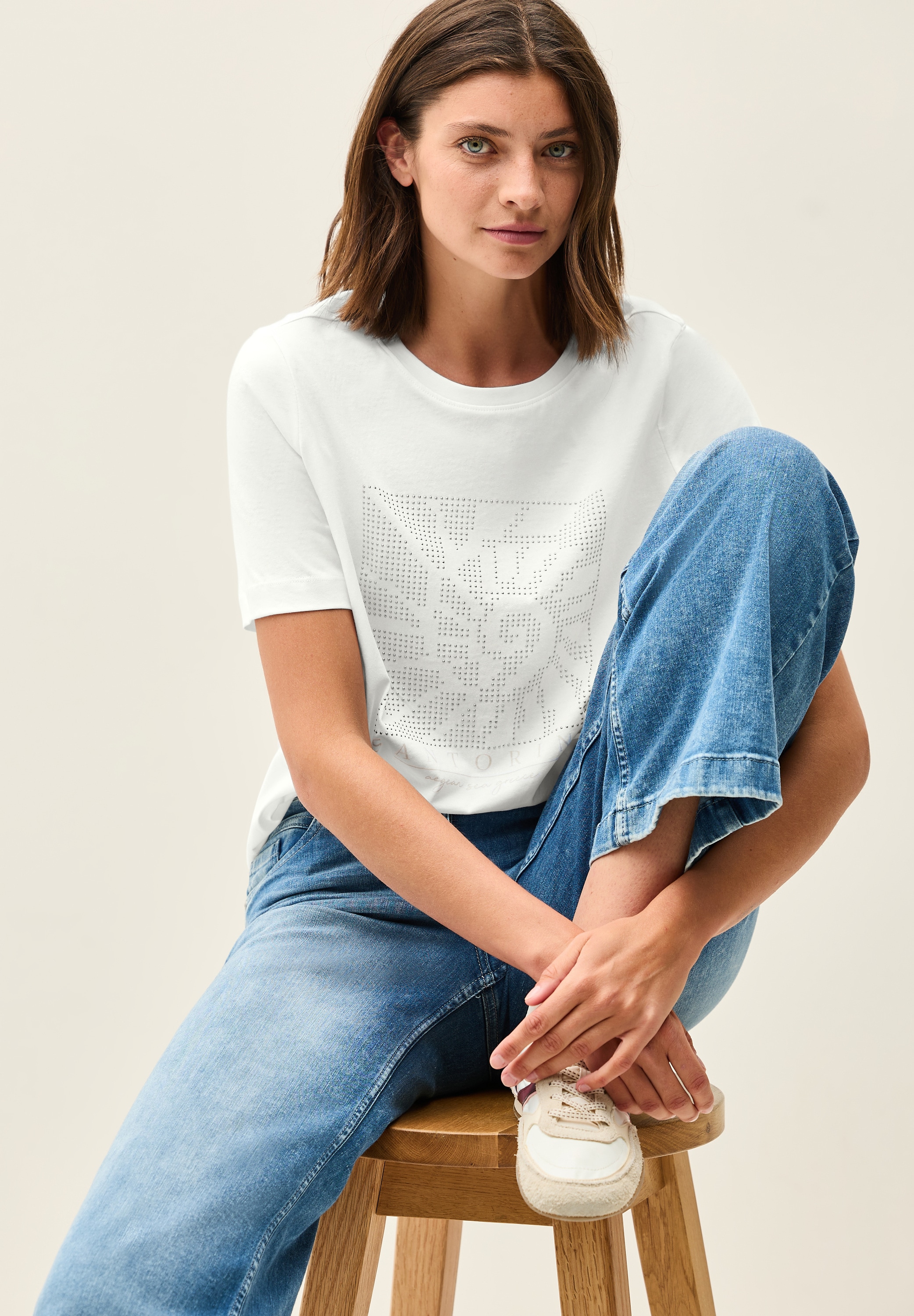 Cecil T-Shirt, mit Schmucksteinen
