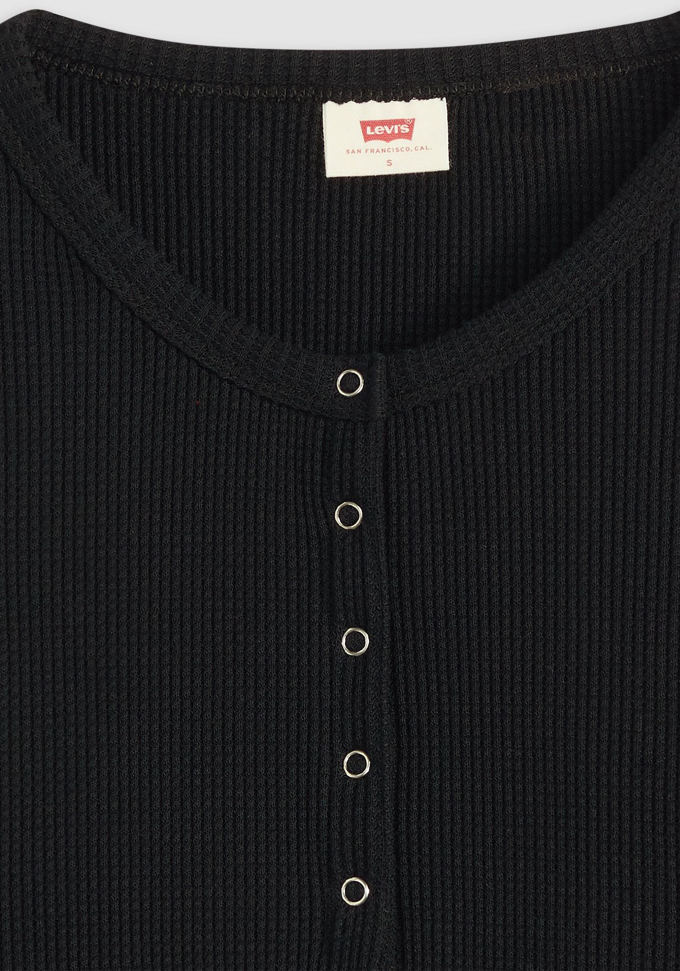 Levi's® Langarmshirt »DRY GOODS HENLEY« Mit Waffelstruktur- Muster