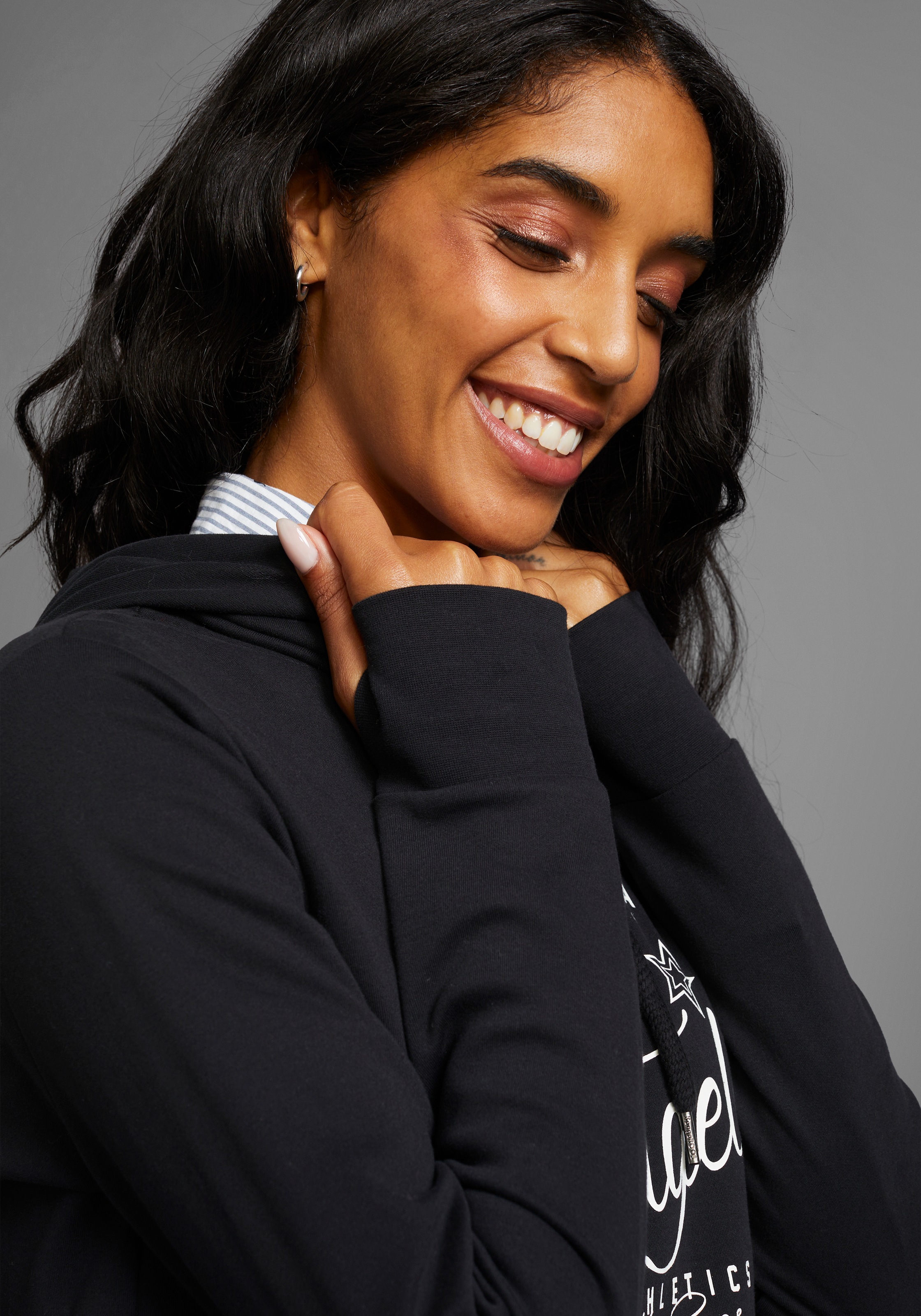 KangaROOS Kapuzensweatshirt, mit Placement-Print