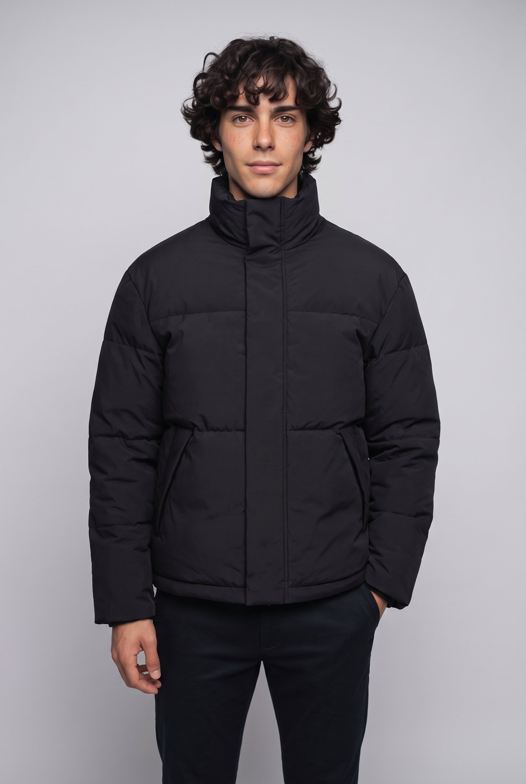 Jack & Jones Veste matelassée »JJESOHO PUFFER COLLAR AW26 SN« fibre synthétique, coupe régulière