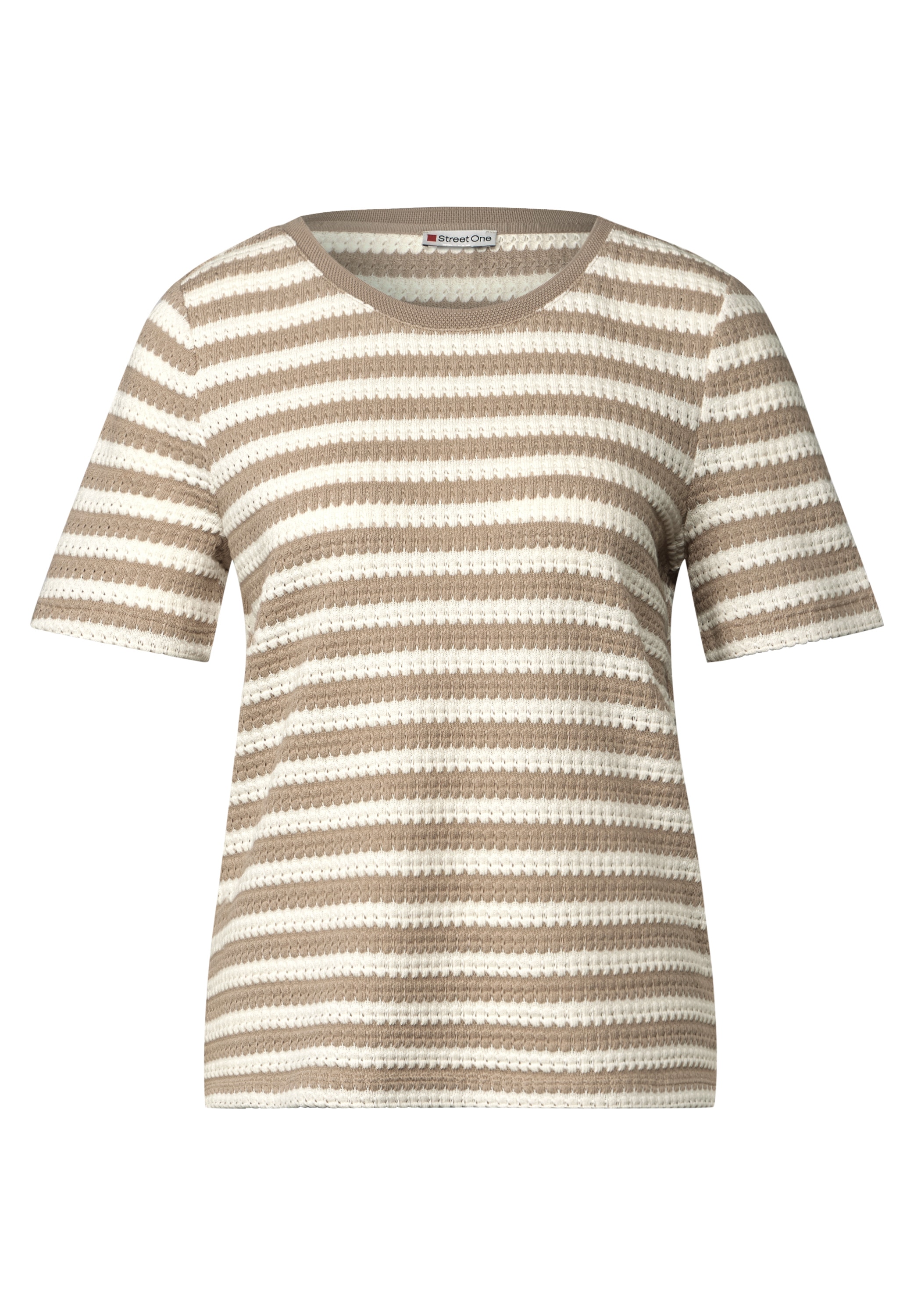 STREET ONE T-Shirt, mit Streifen Muster