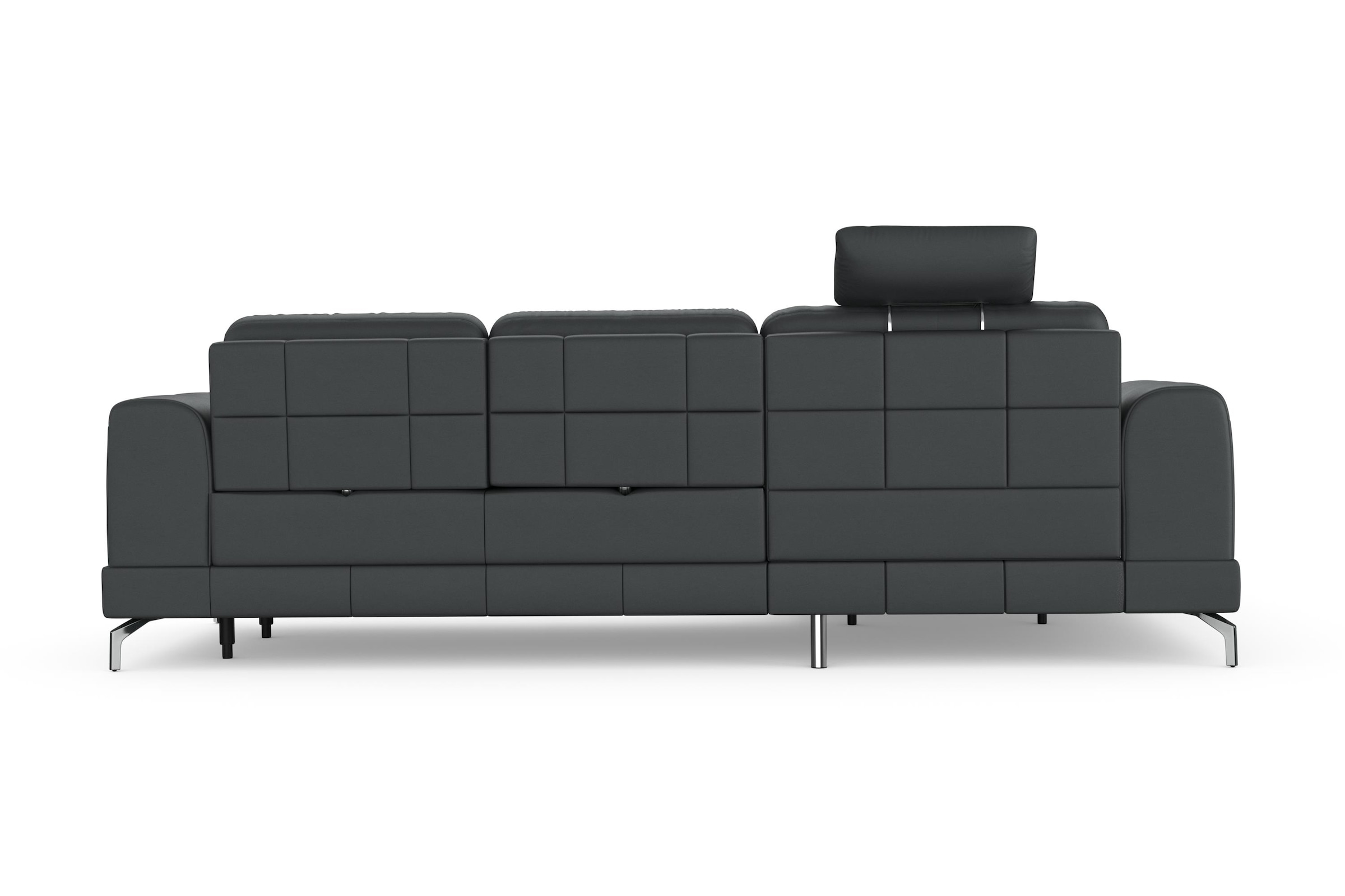 sit&more Ecksofa »Bendigo L-Form«, inklusive Sitztiefenverstellung, Bodenfreiheit 12 cm, in 2 Fussfarben