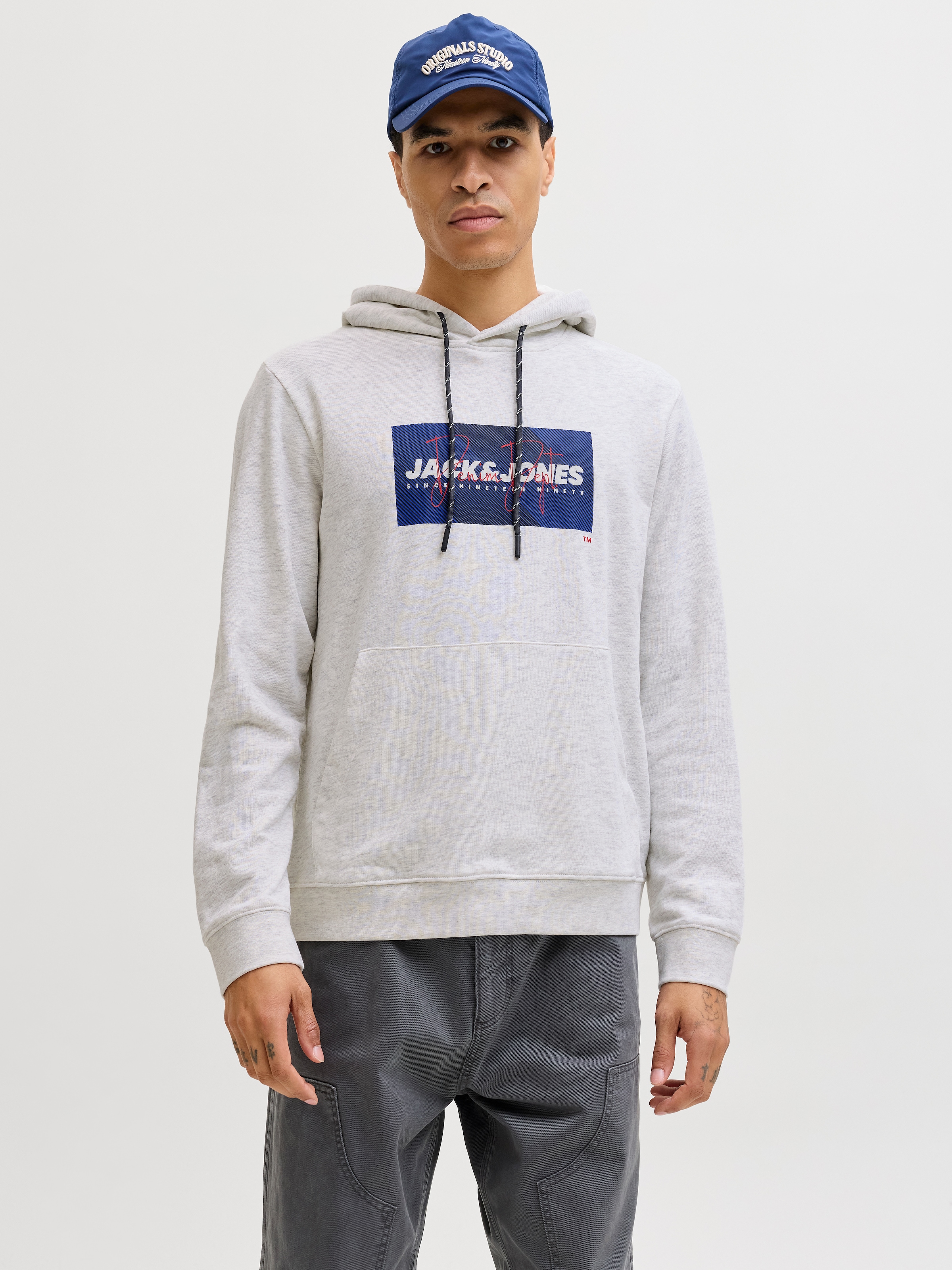 Image of Jack & Jones Kapuzensweatshirt "JJCOLE PRINT SWEAT HOOD UNB"