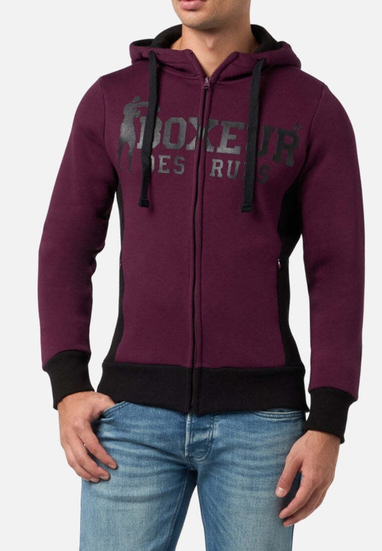 BOXEUR DES RUES Kapuzensweatjacke »BOXEUR DES RUES Kapuzenpullover Hooded Full Zip Sweatshirt«