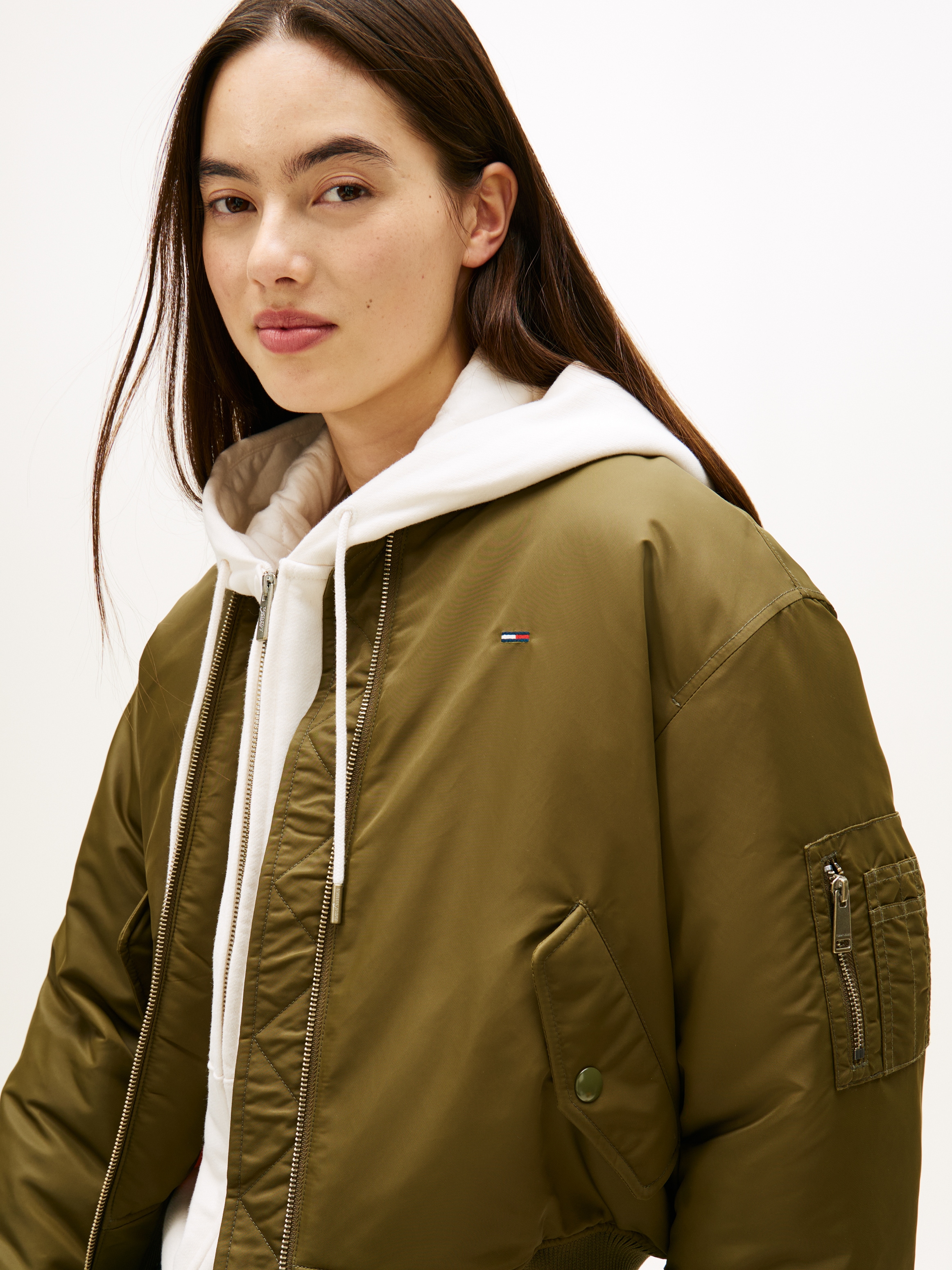 Tommy Jeans Veste bomber »TJW ESSENTIAL BOMBER JACKET« ohne Kapuze Mit Reissverschlusstaschen an den Ärmeln